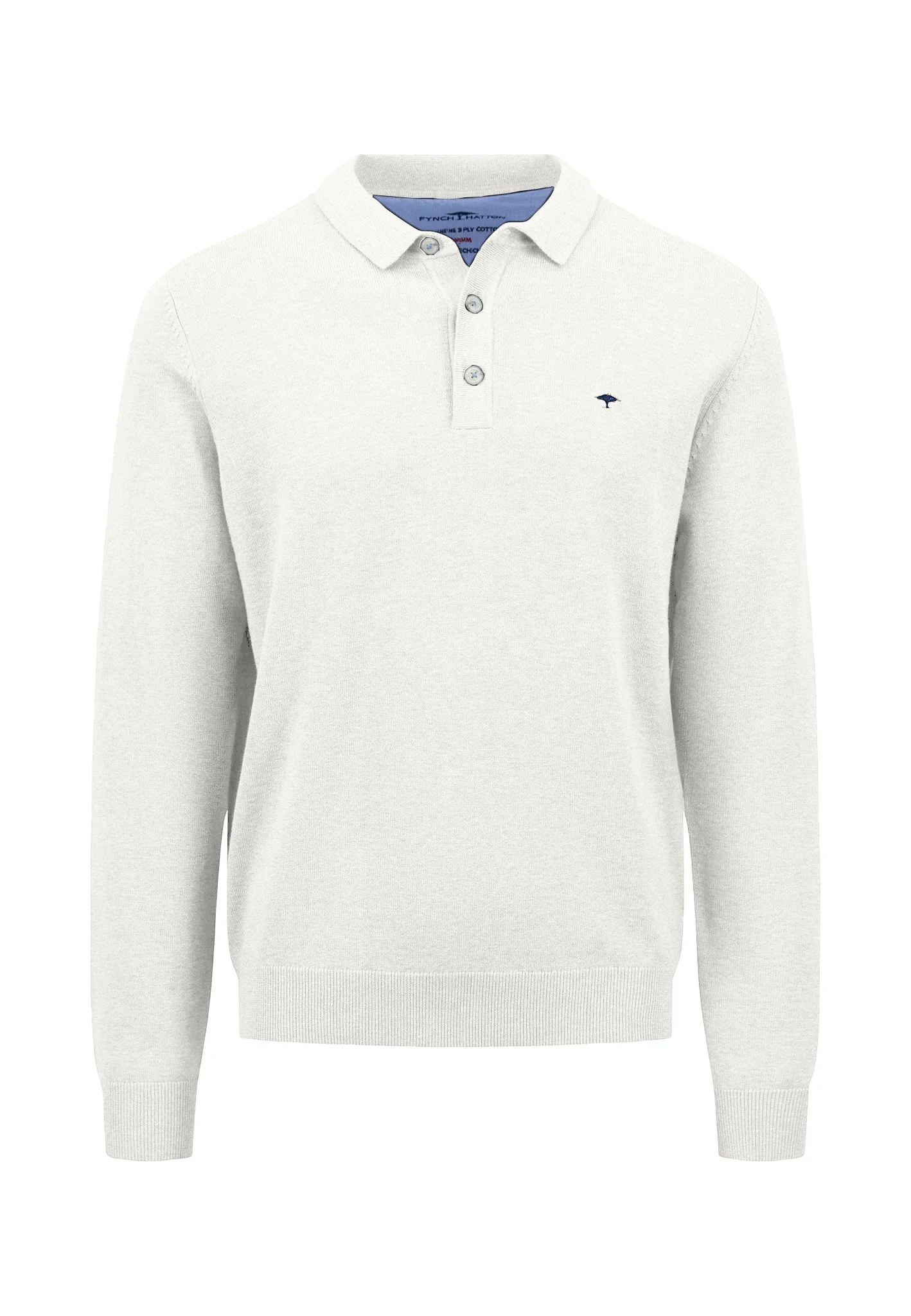 Strick-Poloshirt aus Baumwolle mit Knopfleiste und Kragen - Image 3
