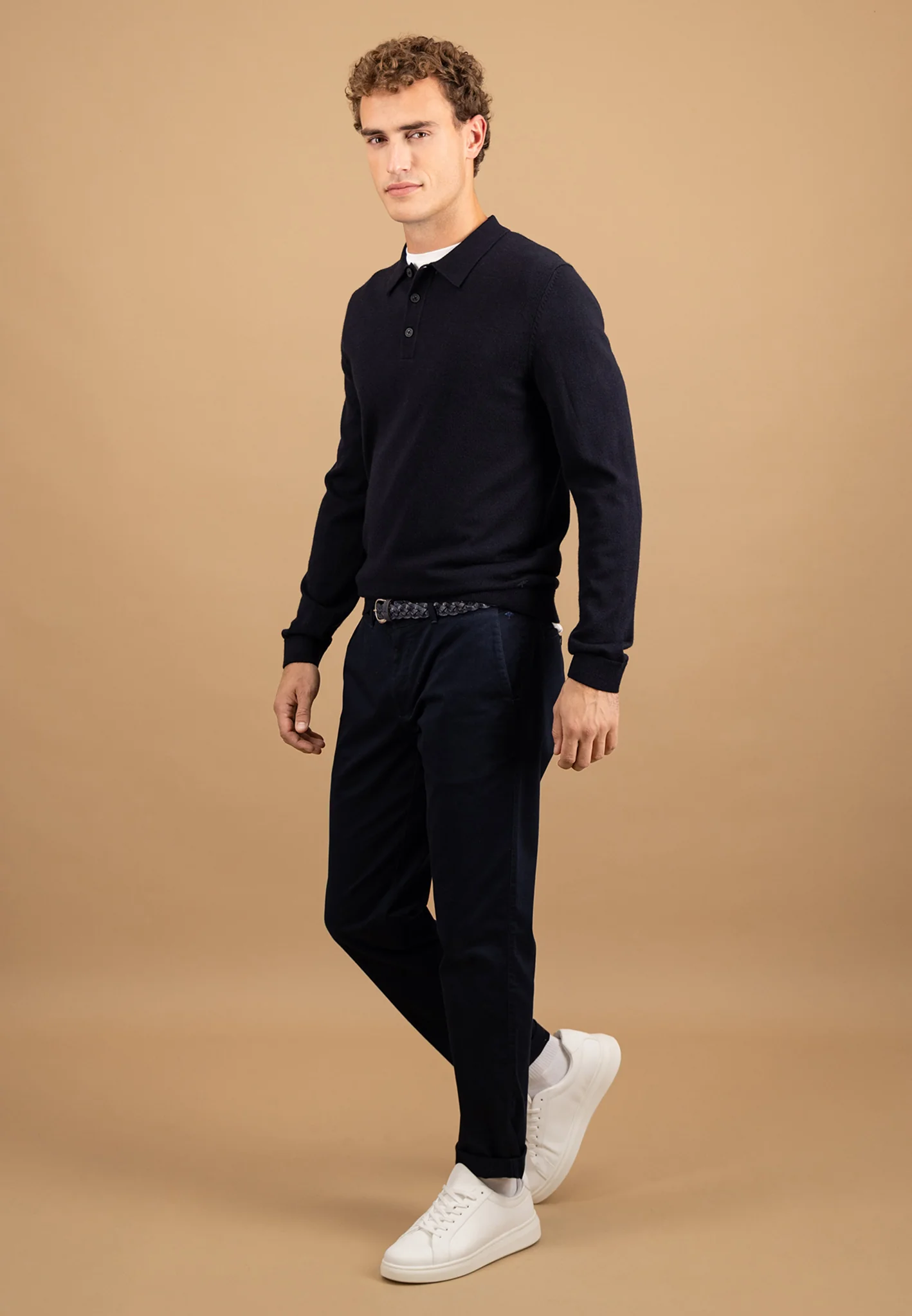 Strick-Poloshirt aus reiner Wolle mit Knöpfen - Image 10