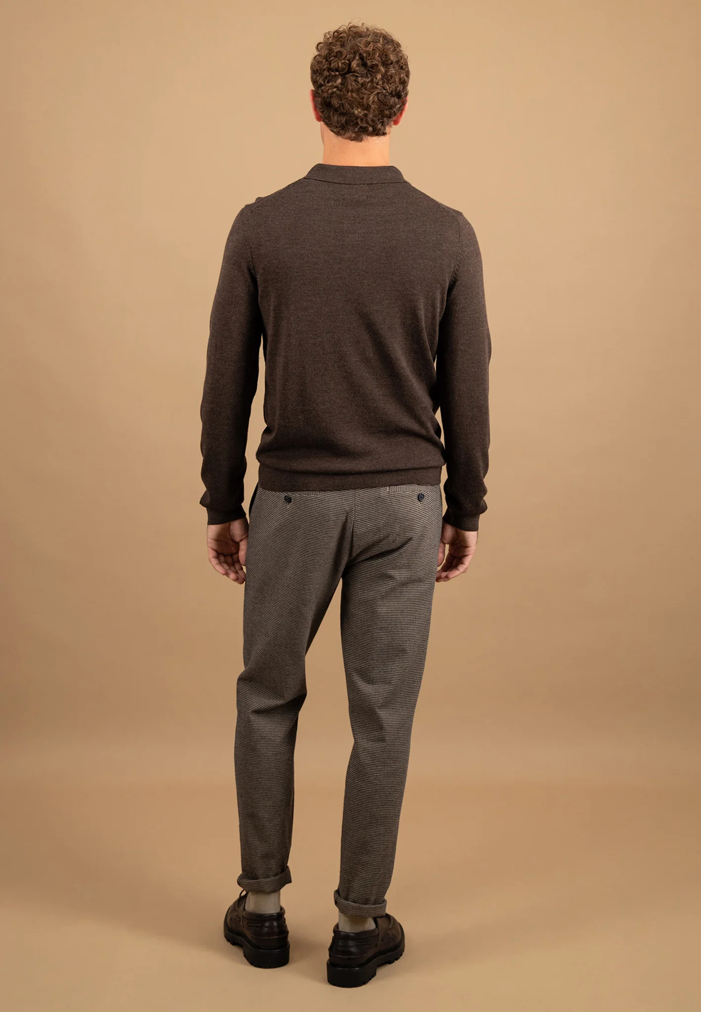 Strick-Poloshirt aus reiner Wolle mit Knöpfen - Image 3