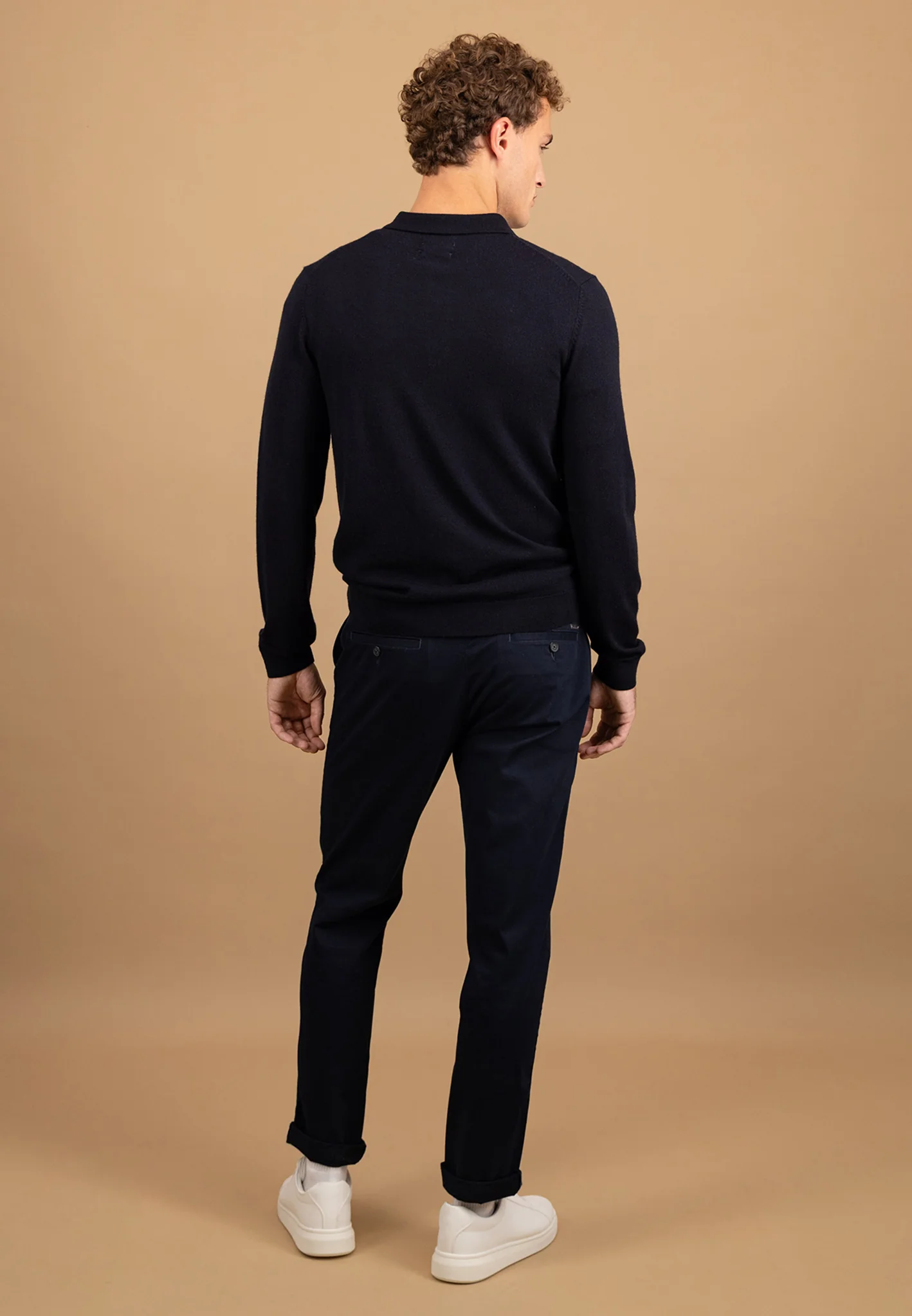 Strick-Poloshirt aus reiner Wolle mit Knöpfen - Image 9