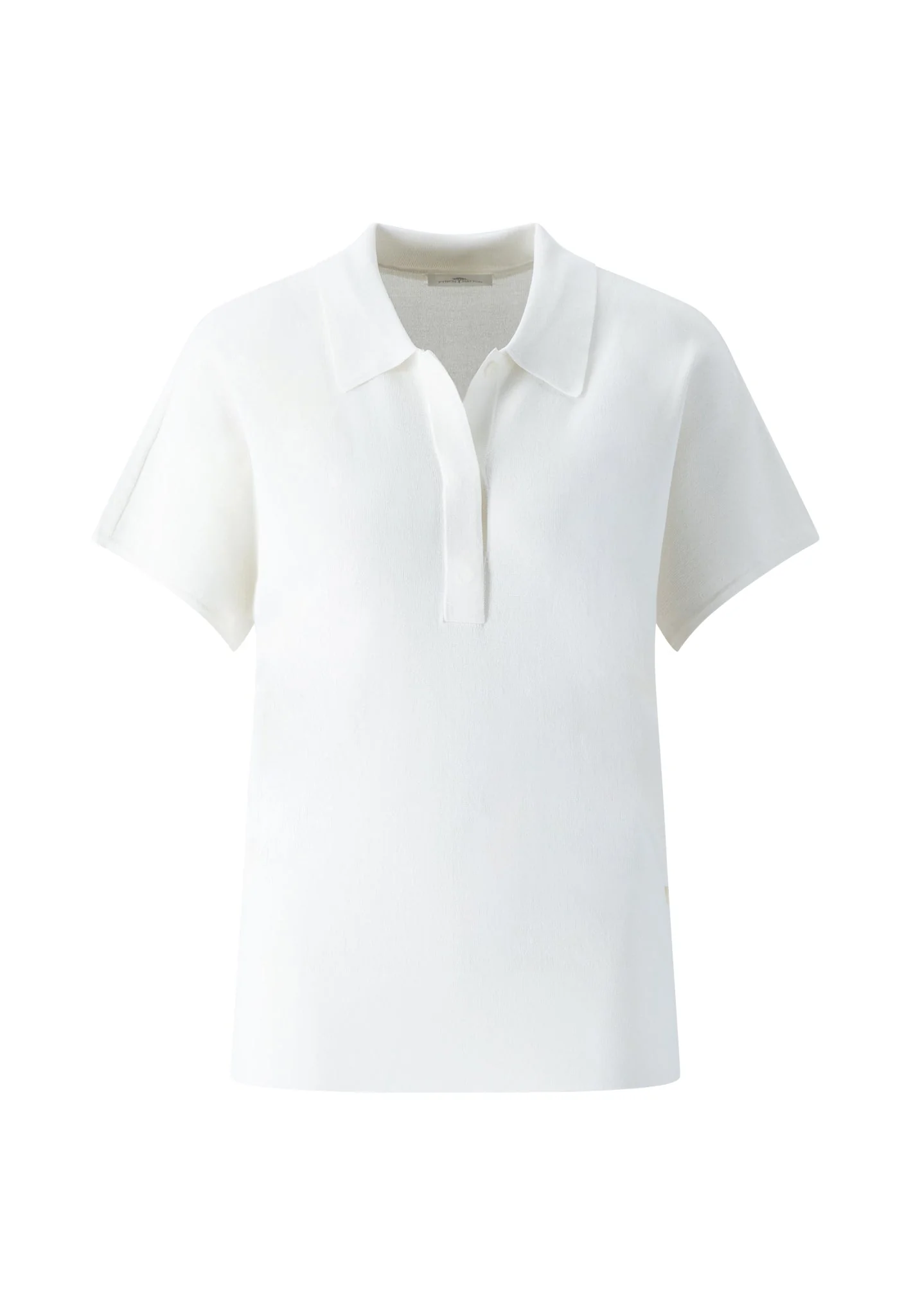 Strick-Poloshirt aus Viskose-Polyamid-Mix mit Halbarm - Image 3