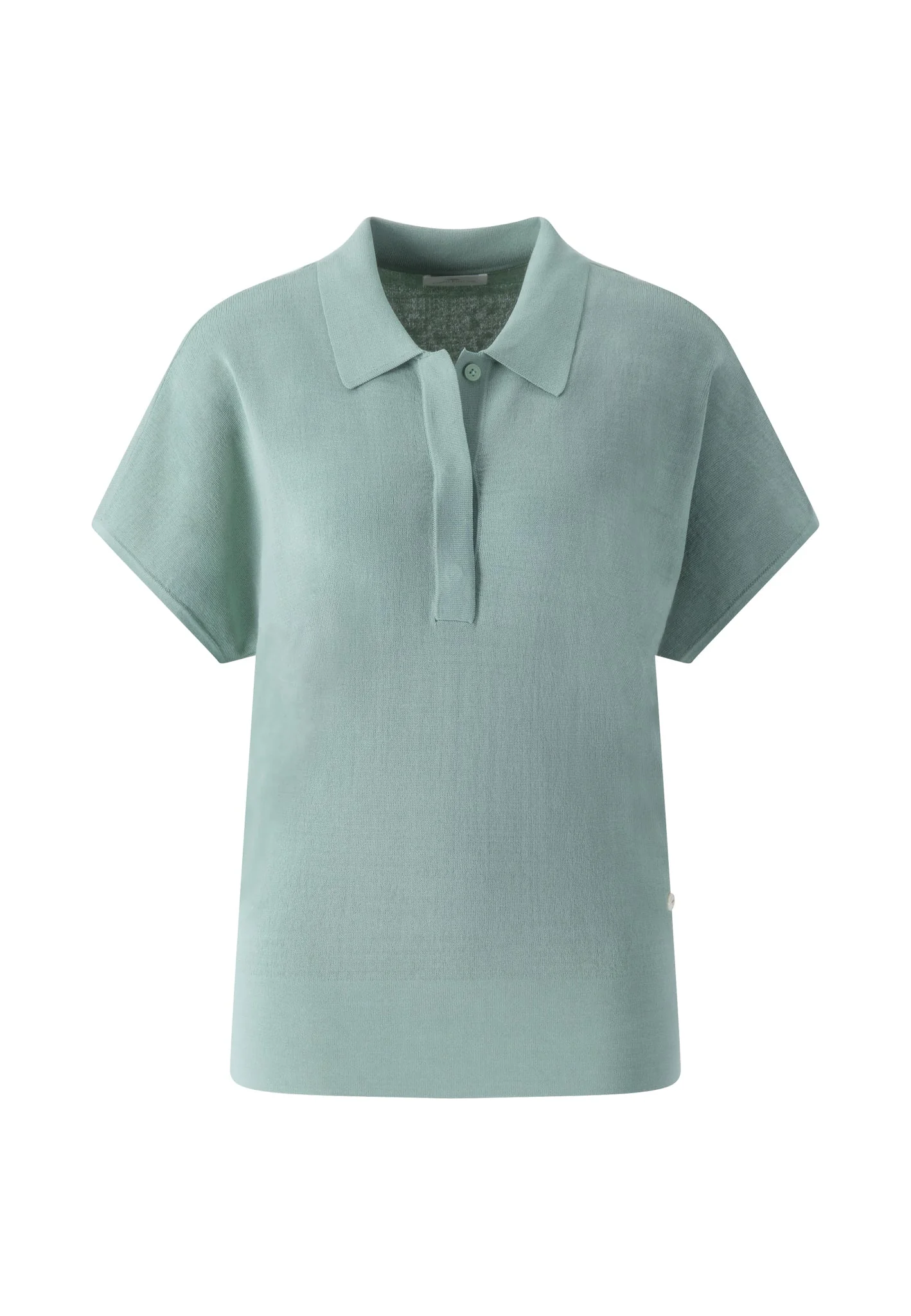Strick-Poloshirt aus Viskose-Polyamid-Mix mit Halbarm - Image 5