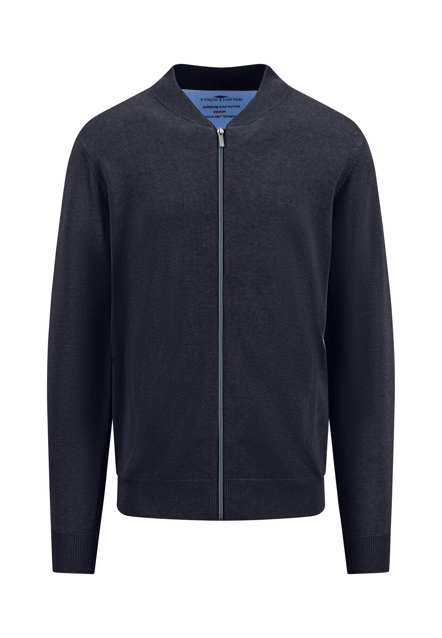Strickjacke aus Baumwolle mit Collegekragen - Image 27