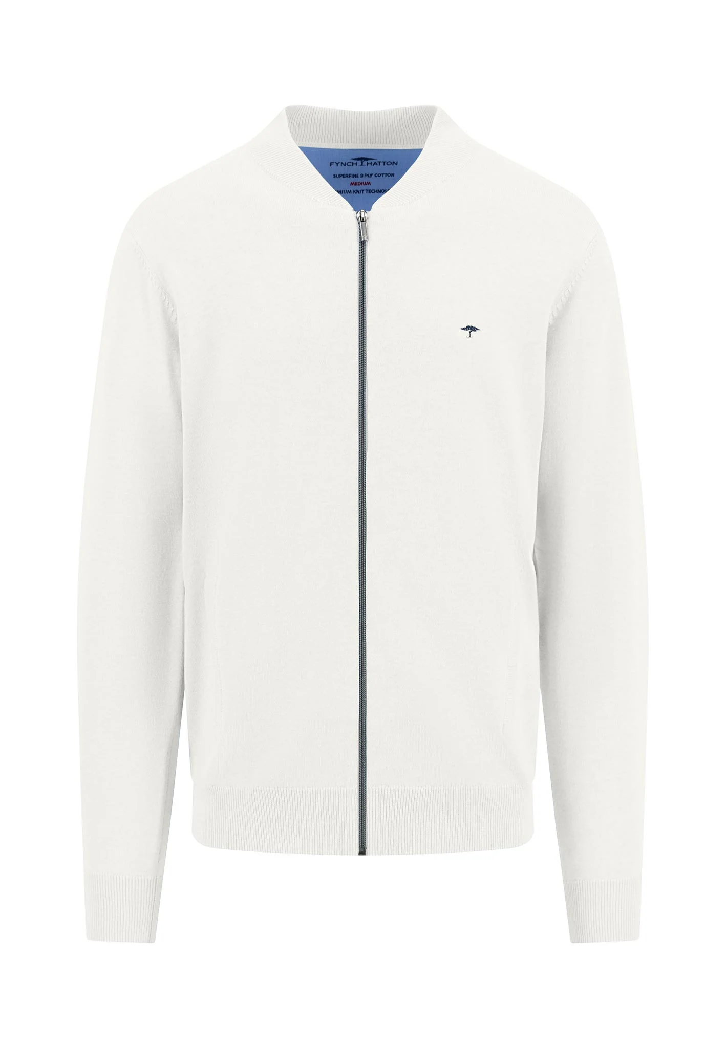 Strickjacke aus Baumwolle mit Collegekragen - Image 7