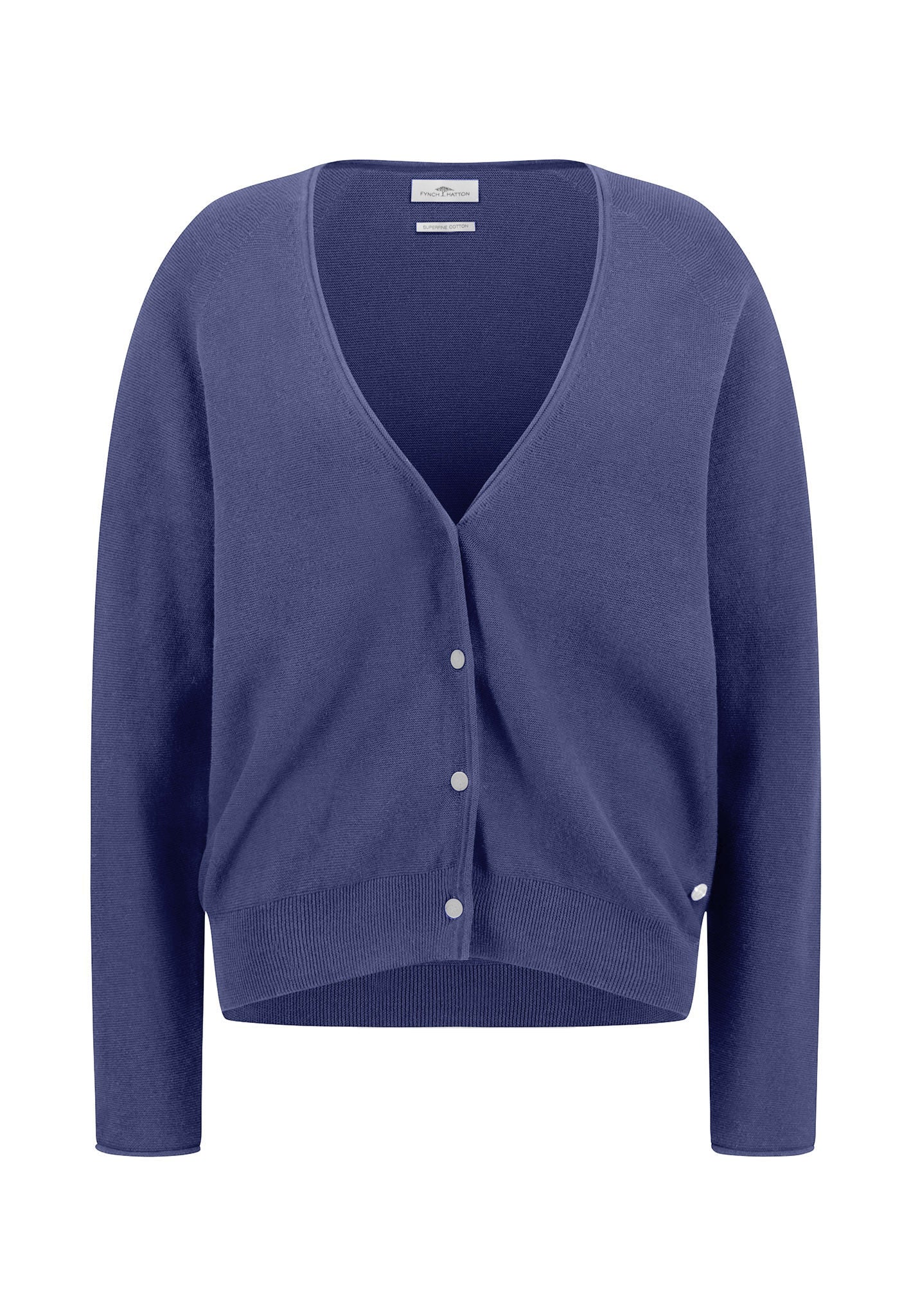 Strickjacke aus Baumwolle mit Druckknöpfen