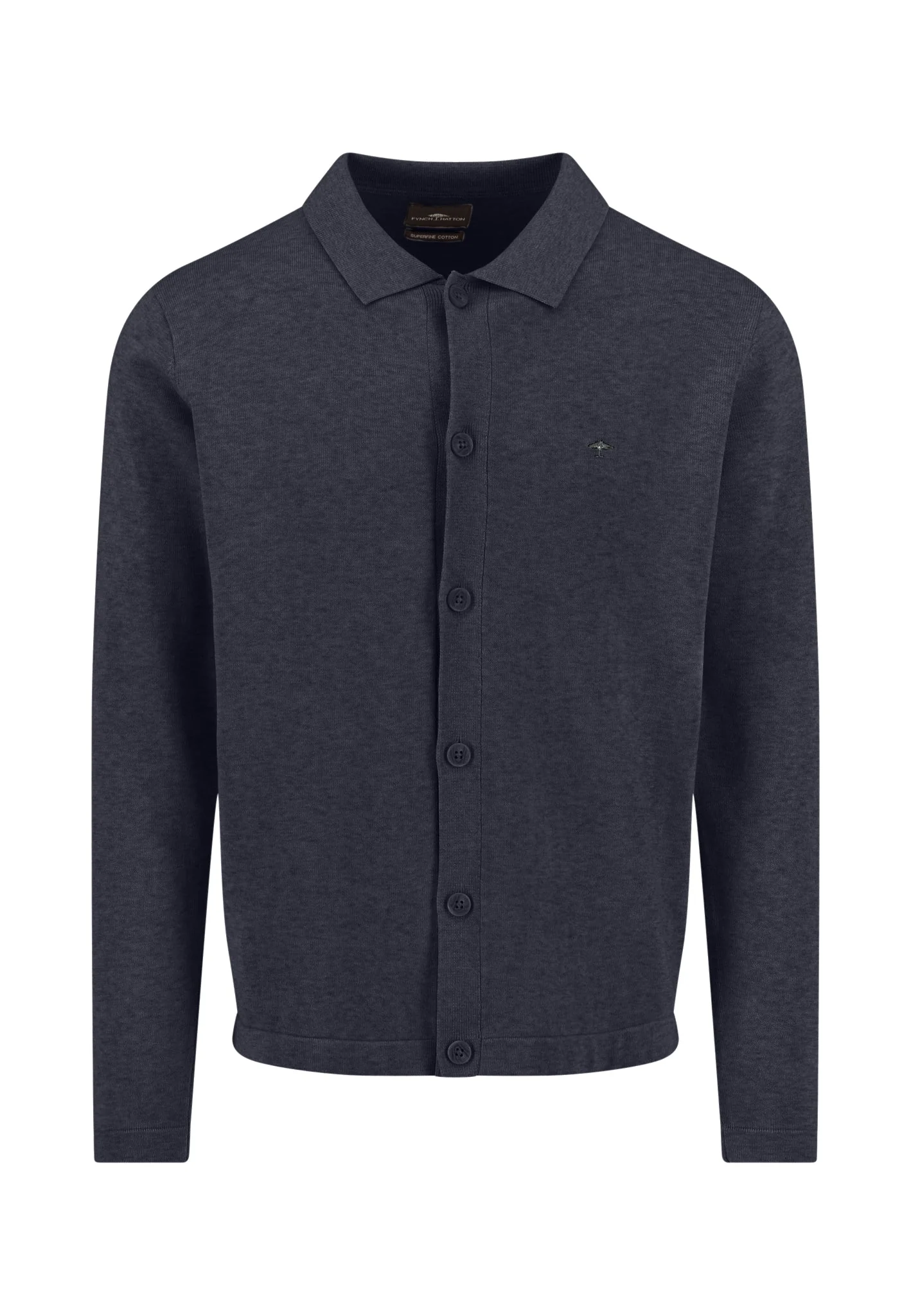 Strickjacke aus Baumwolle mit Kentkragen und Knopfleiste - Image 11
