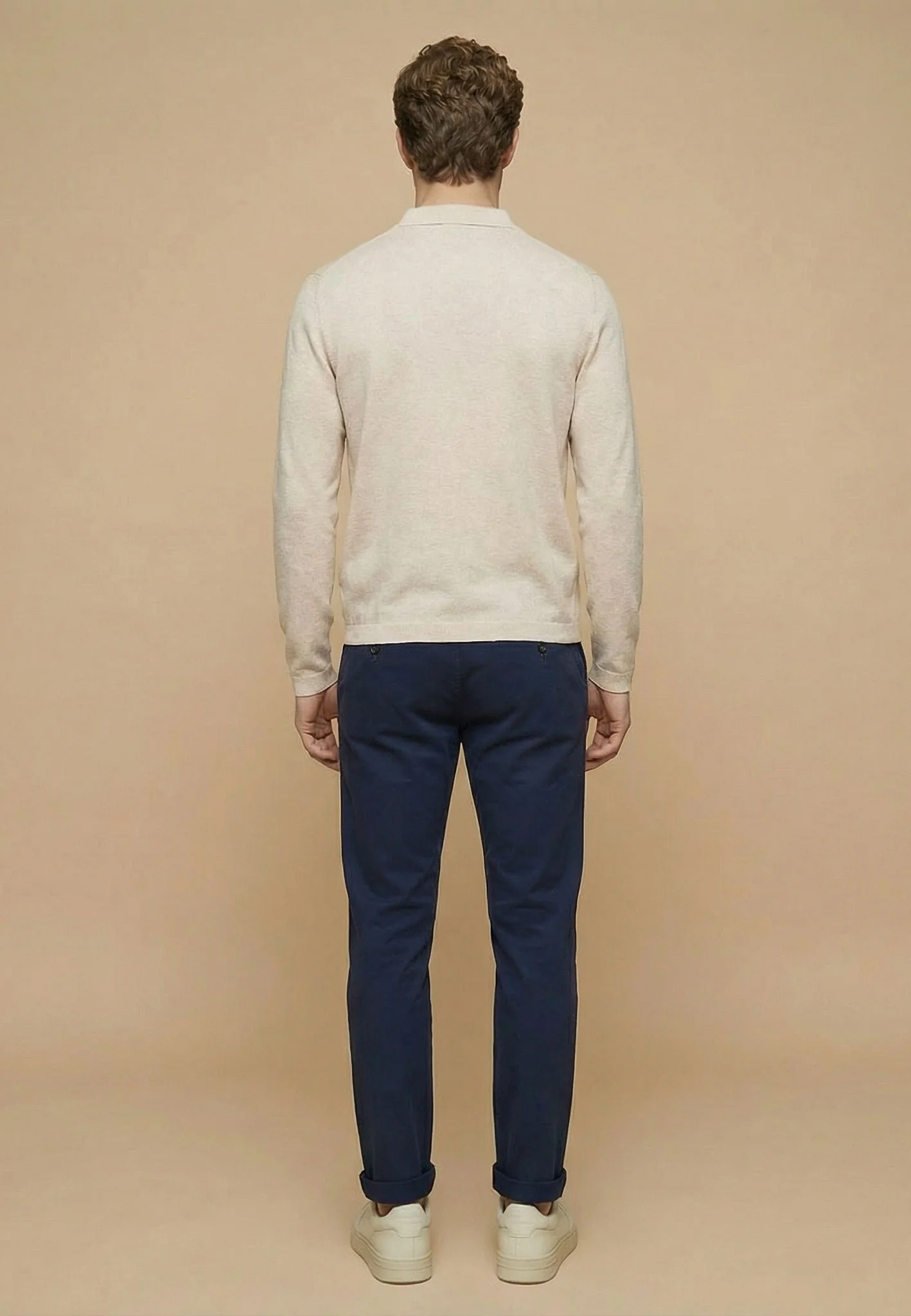 Strickjacke aus Baumwolle mit Kentkragen und Knopfleiste - Image 14