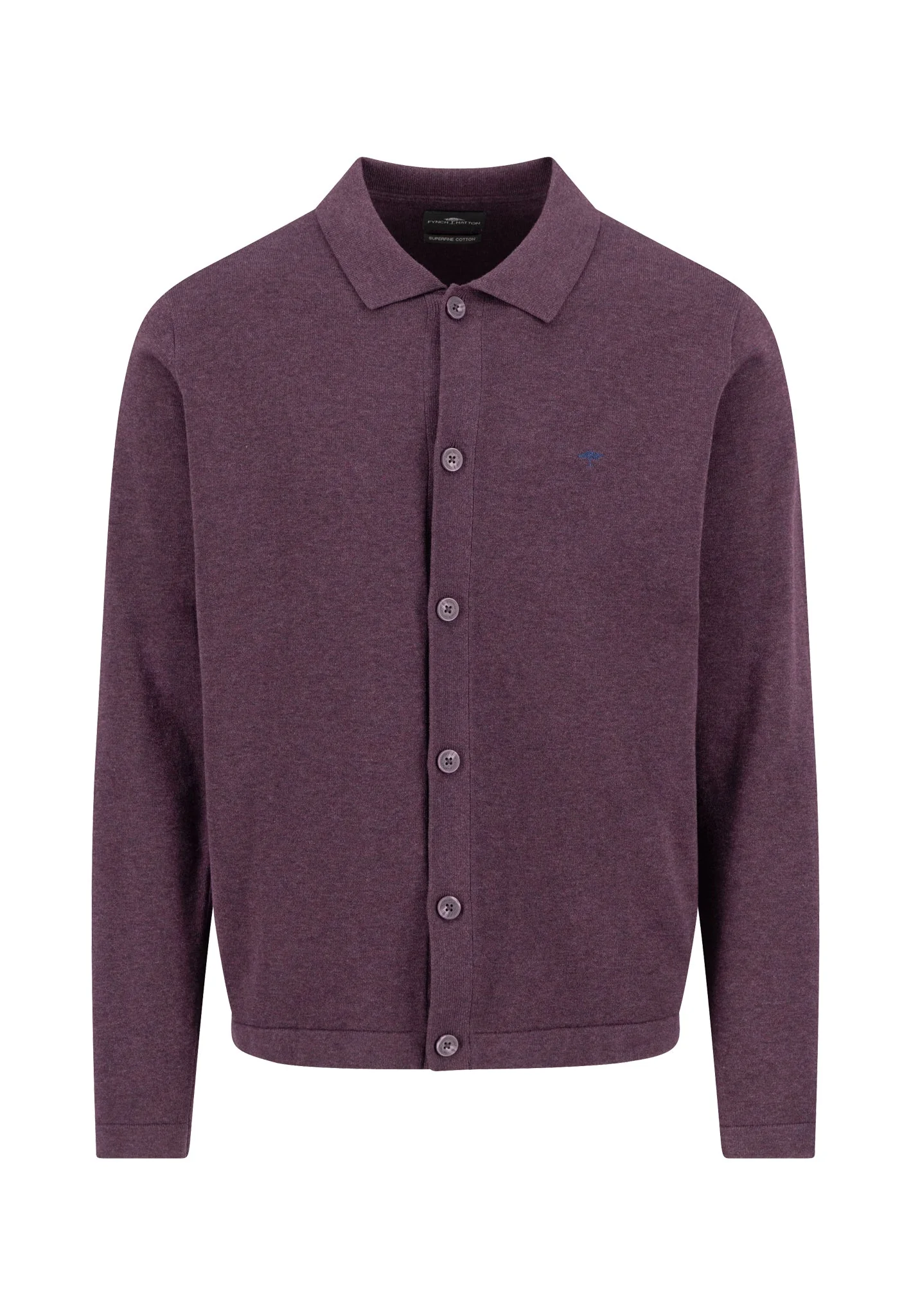 Strickjacke aus Baumwolle mit Kentkragen und Knopfleiste - Image 5