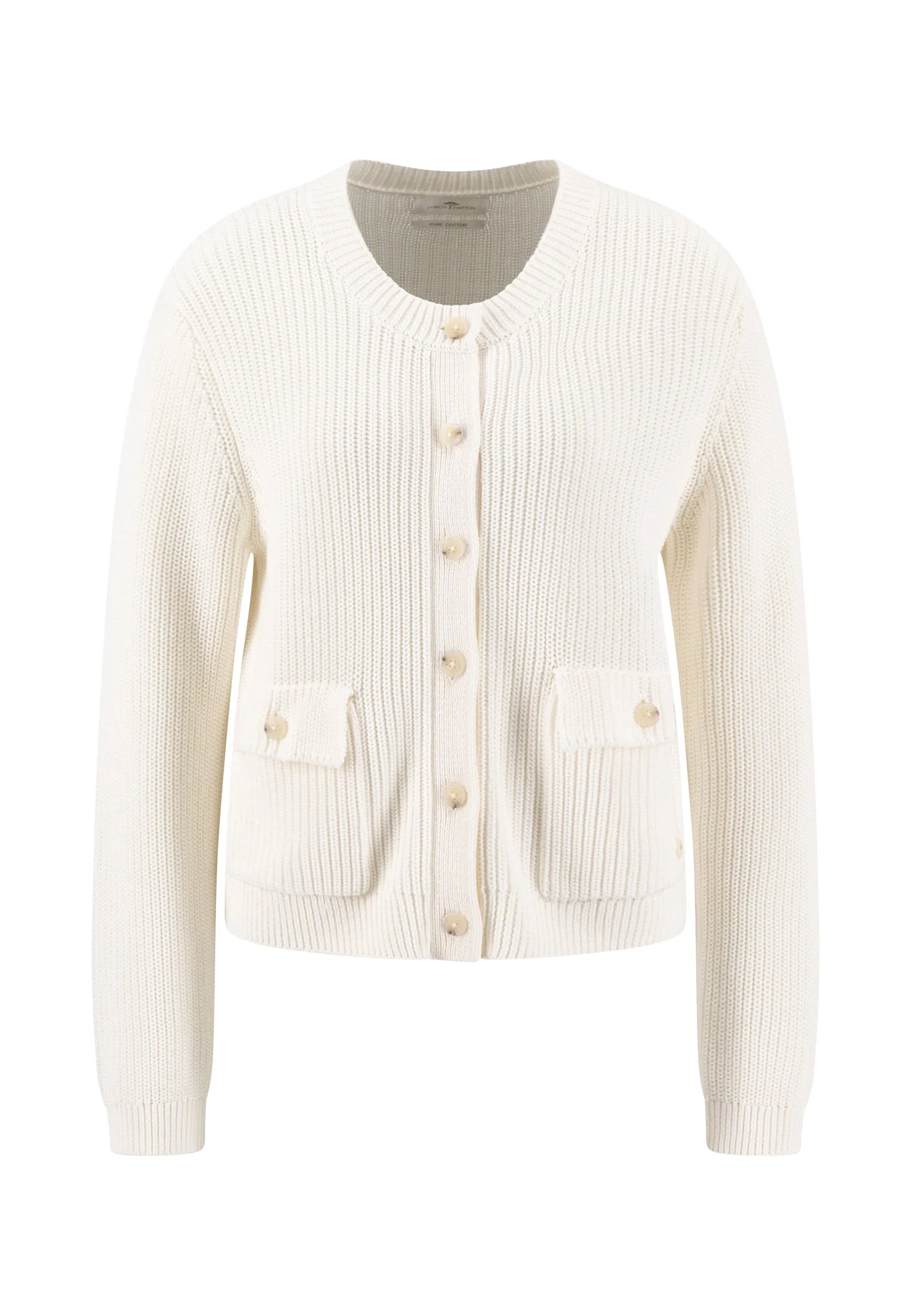 Strickjacke aus Baumwolle mit Knopfleiste und Taschen - Image 4
