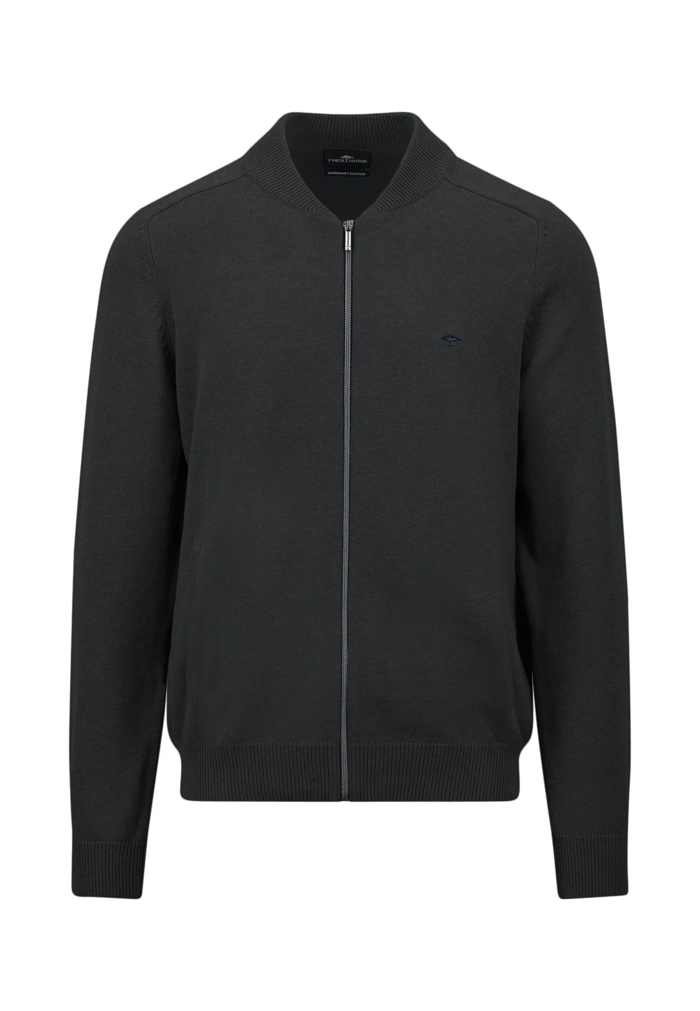 Strickjacke aus Baumwolle mit Reißverschluss und Baseballkragen - Image 11
