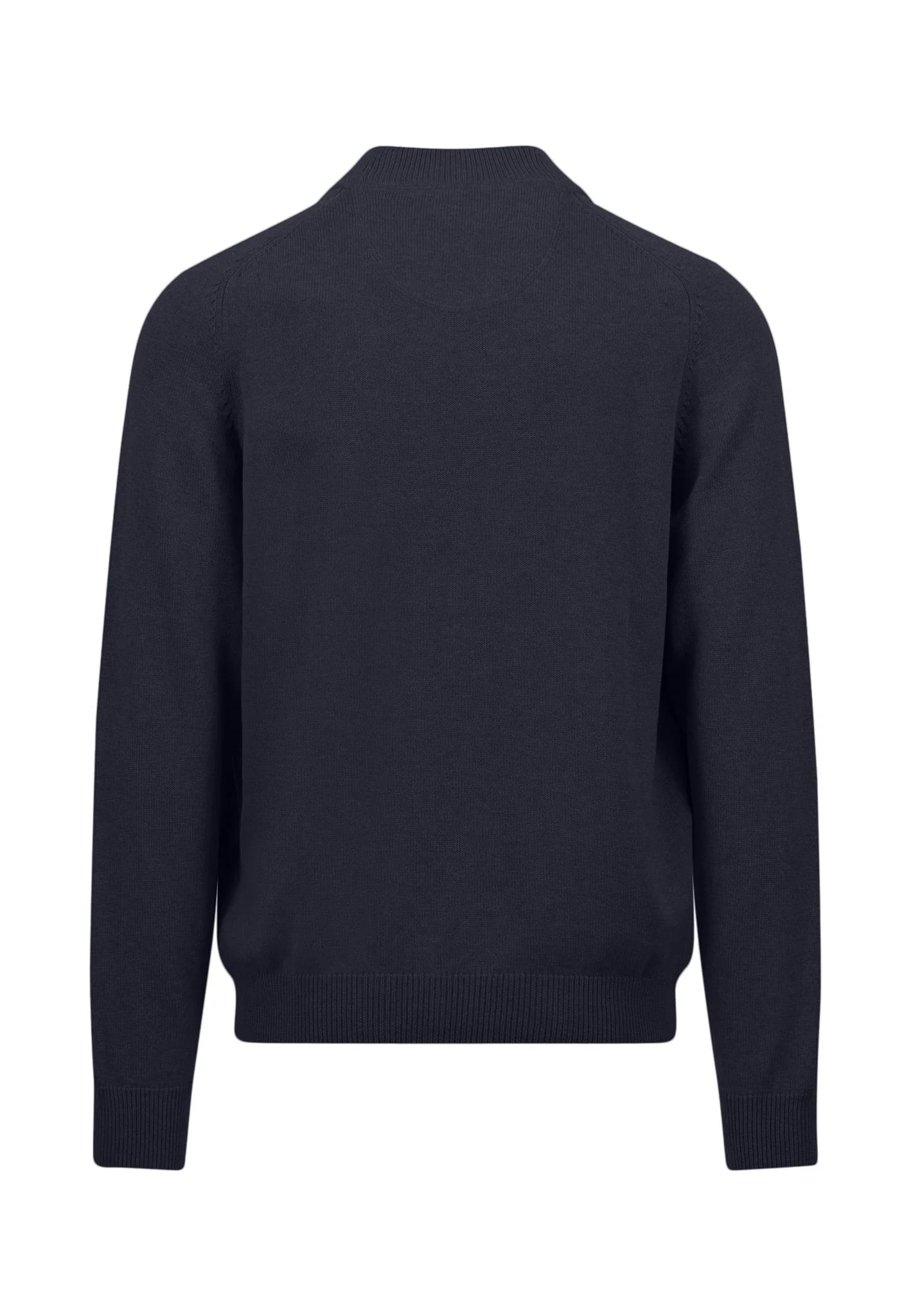 Strickjacke aus Baumwolle mit Reißverschluss und Baseballkragen - Image 2
