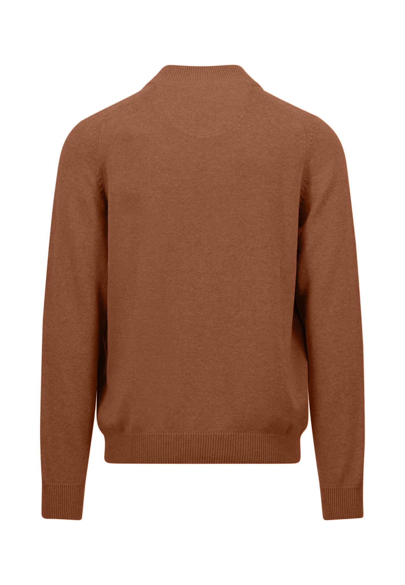 Strickjacke aus Baumwolle mit Reißverschluss und Baseballkragen - Image 4