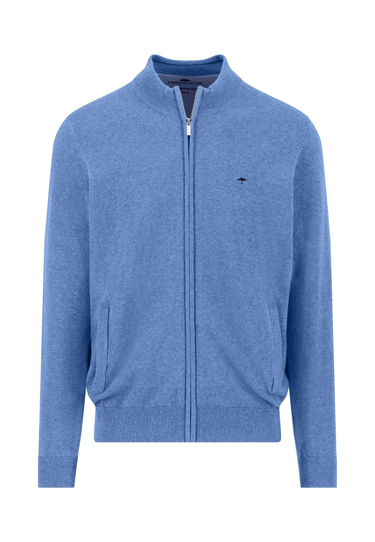 Strickjacke aus Baumwolle mit Reißverschluss und Stehkragen - Image 11