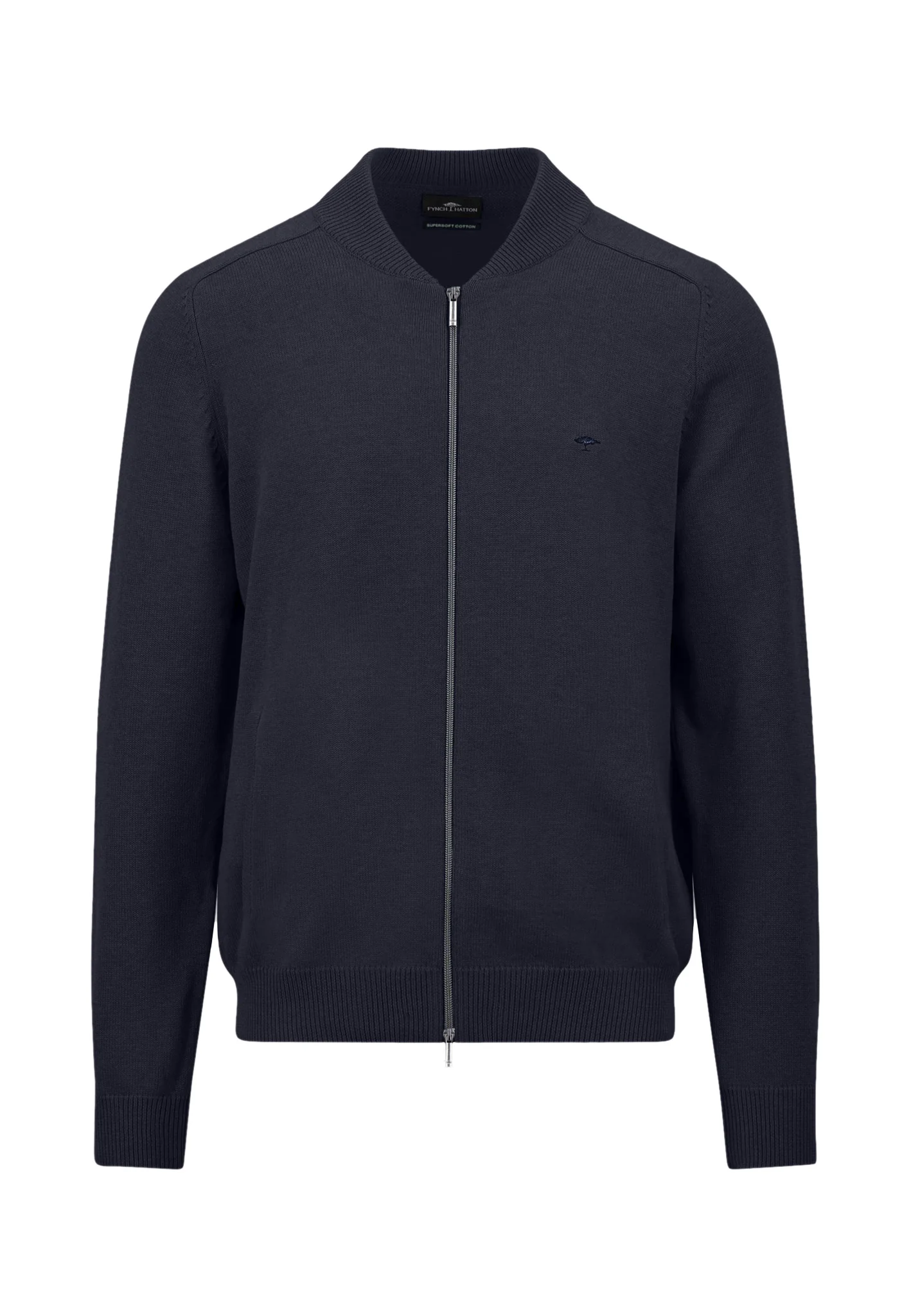 Strickjacke aus Baumwolle mit Reißverschluss und Stehkragen - Image 5