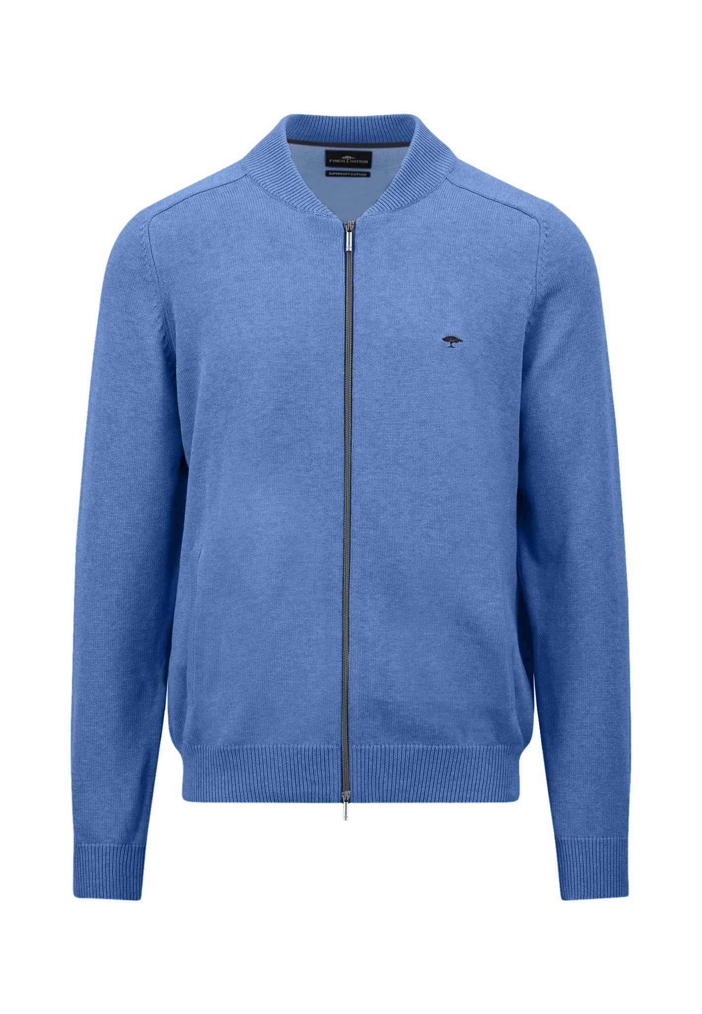 Strickjacke aus Baumwolle mit Reißverschluss und Stehkragen - Image 9