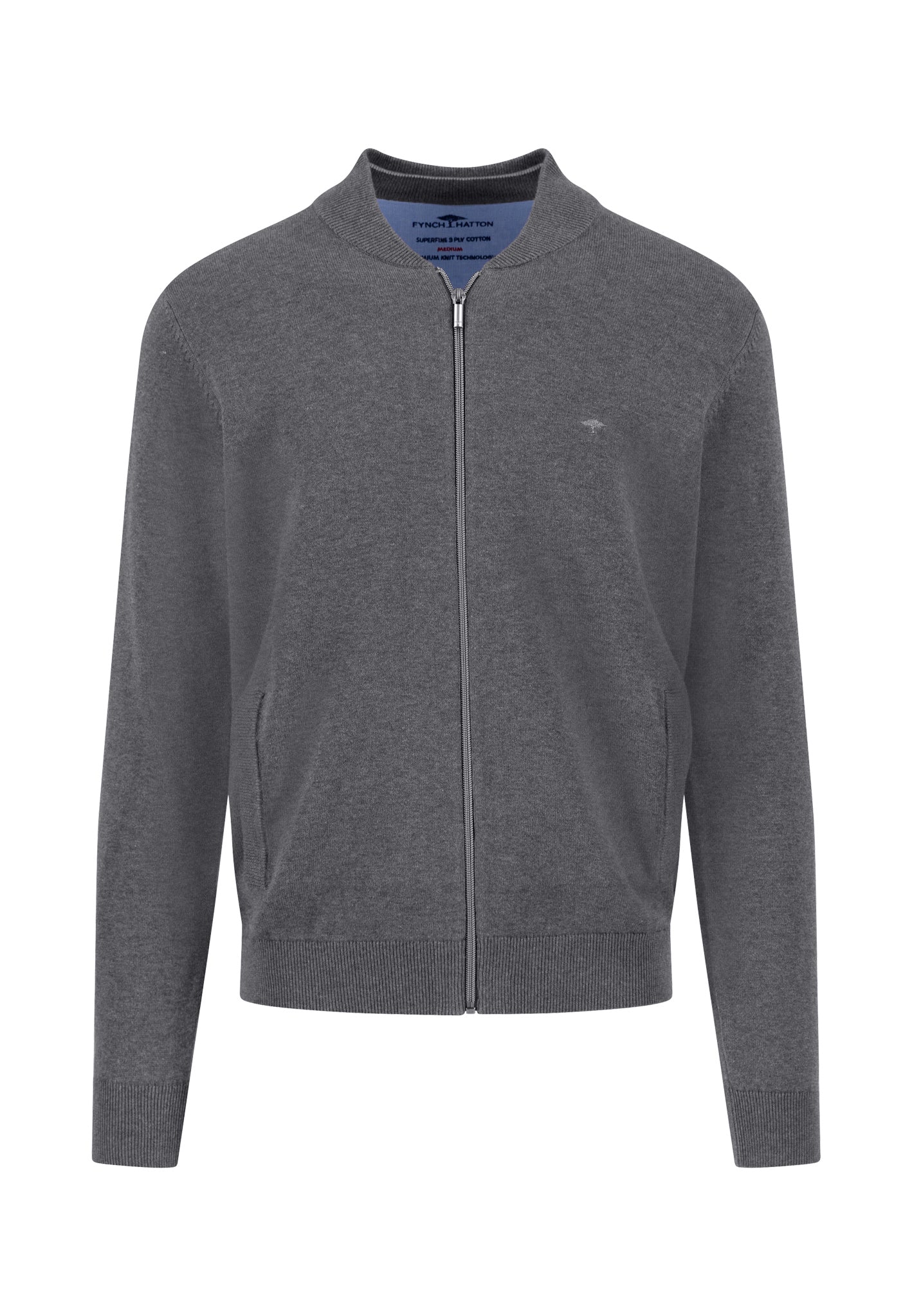 Strickjacke aus Baumwolle mit Reißverschluss und Stehkragen - Image 21