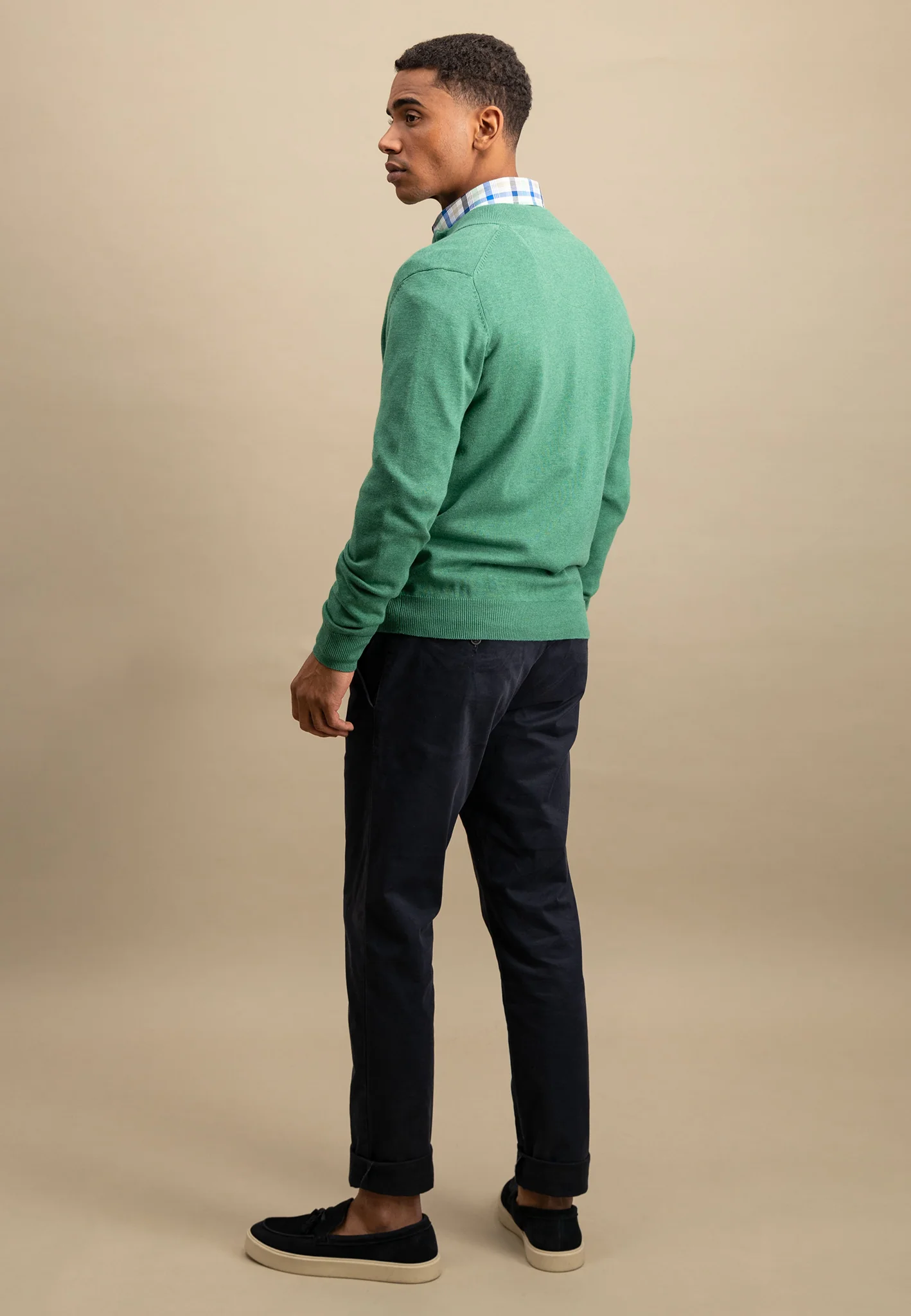 Strickjacke aus Baumwolle mit Stehkragen - Image 21