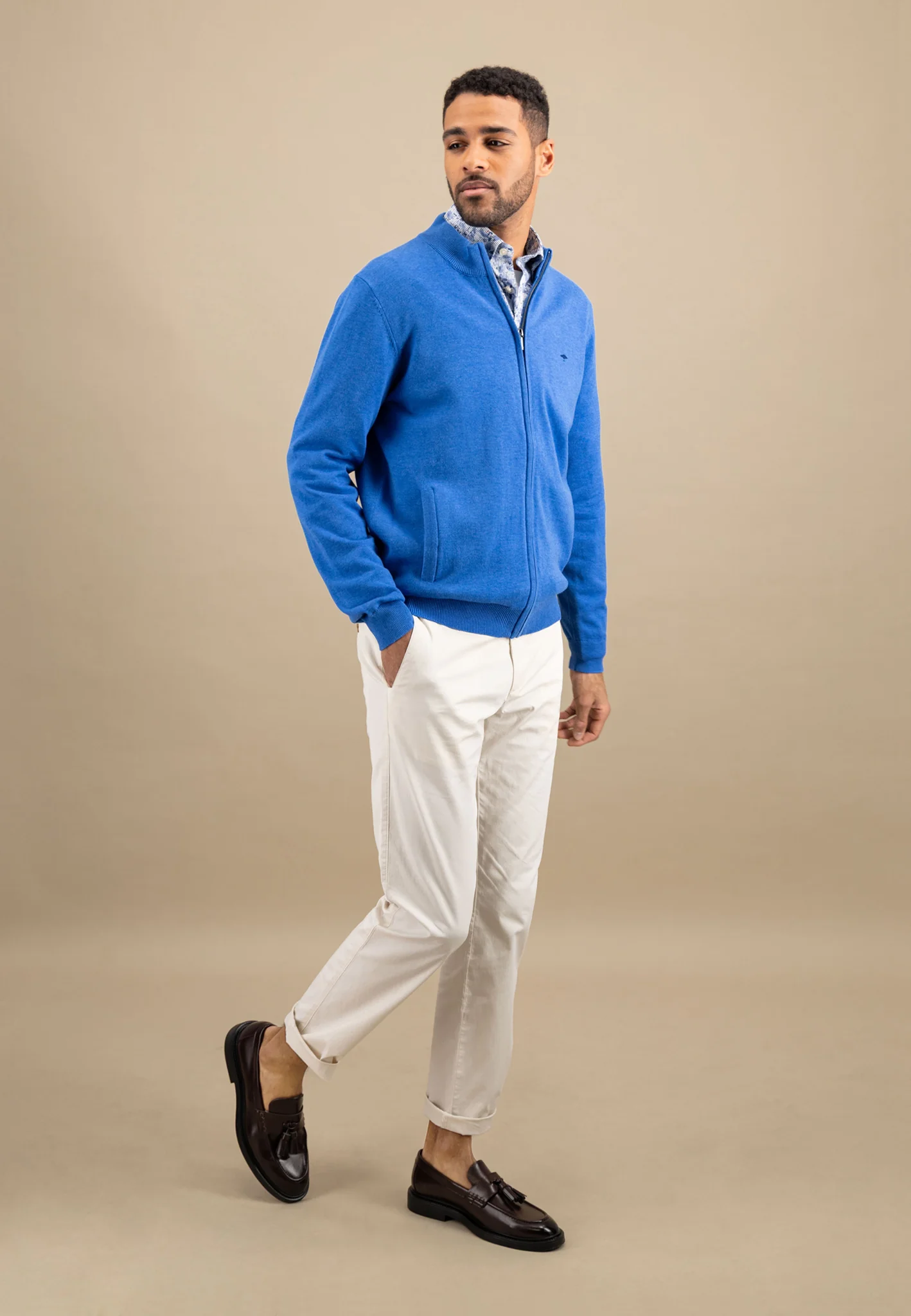 Strickjacke aus Baumwolle mit Stehkragen - Image 28