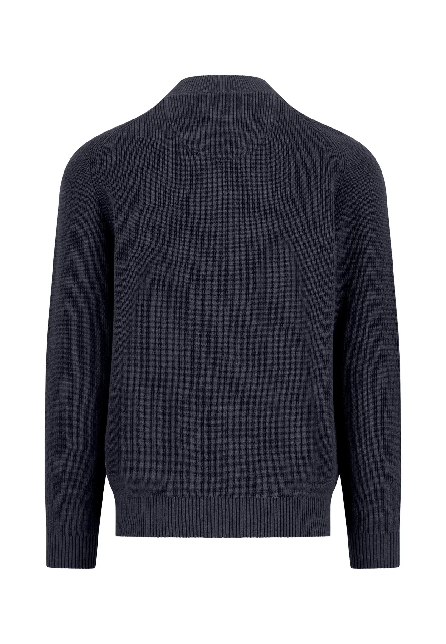 Strickjacke aus Baumwolle mit Strukturmuster und Reißverschluss - Image 4