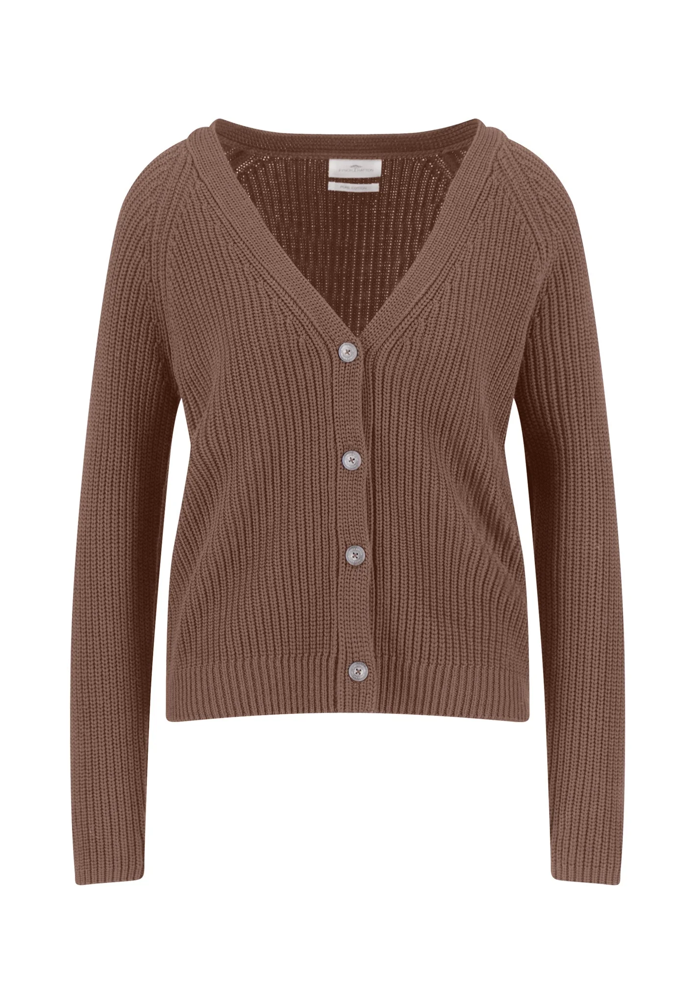 Strickjacke aus Baumwolle mit V-Ausschnitt und Knopfleiste - Image 12