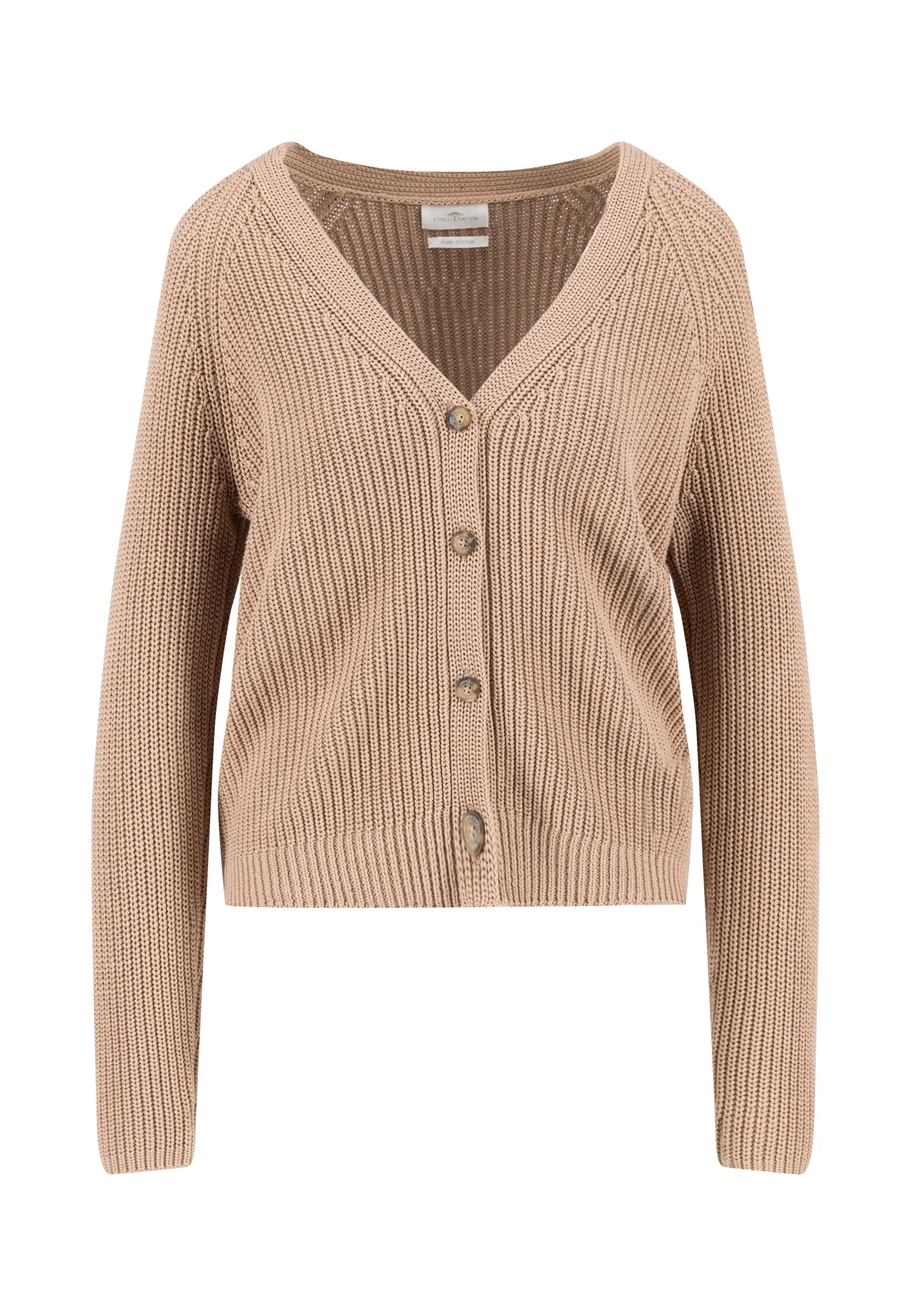 Strickjacke aus Baumwolle mit V-Ausschnitt und Knopfleiste - Image 5