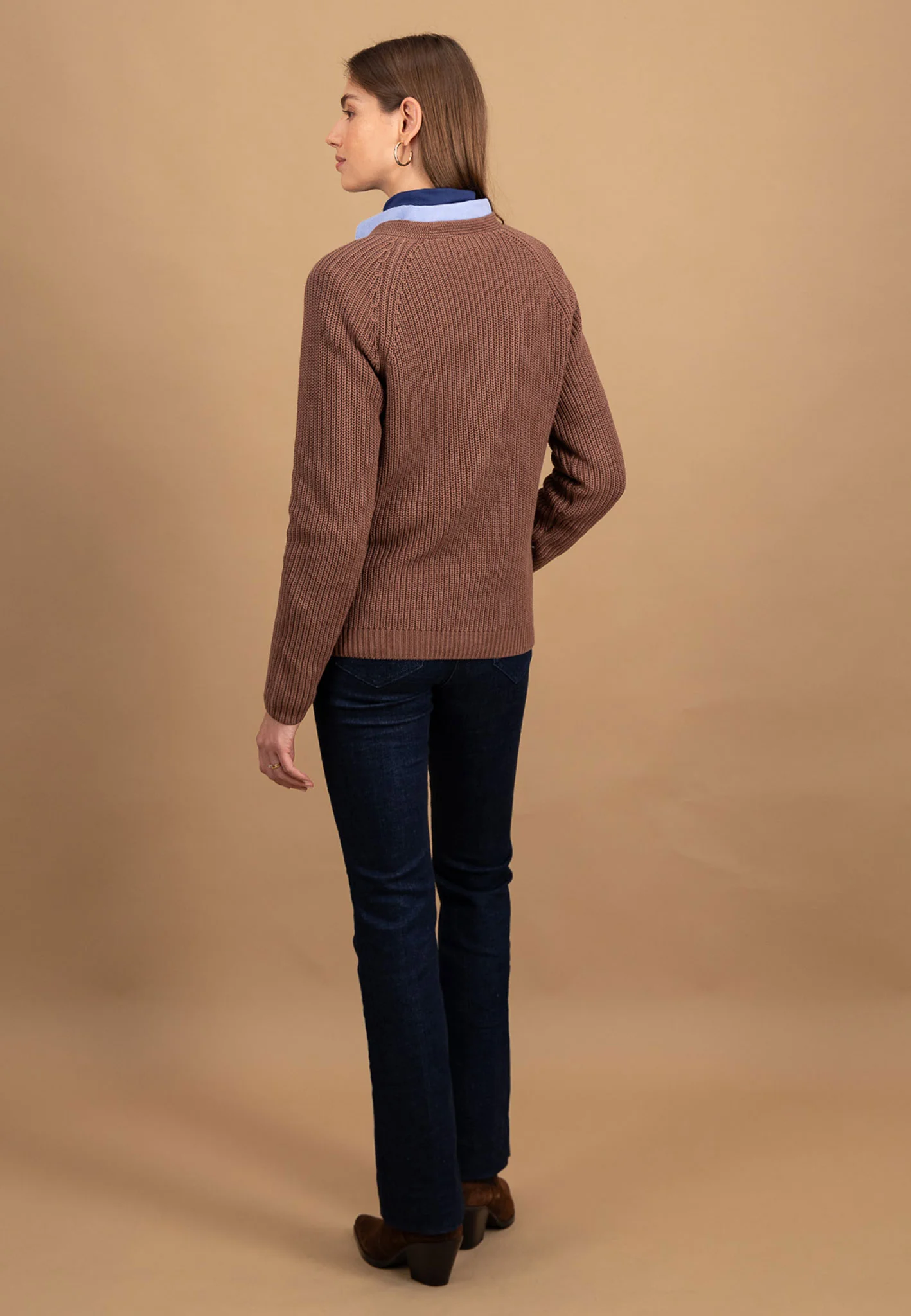 Strickjacke aus Baumwolle mit V-Ausschnitt und Knopfleiste - Image 9