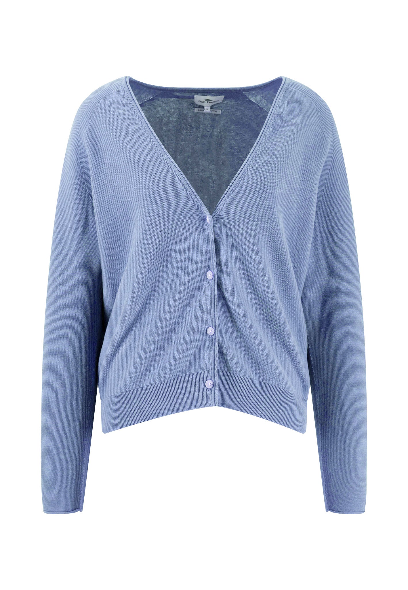 Strickjacke aus Baumwolle mit V-Ausschnitt und Knopfleiste - Image 3