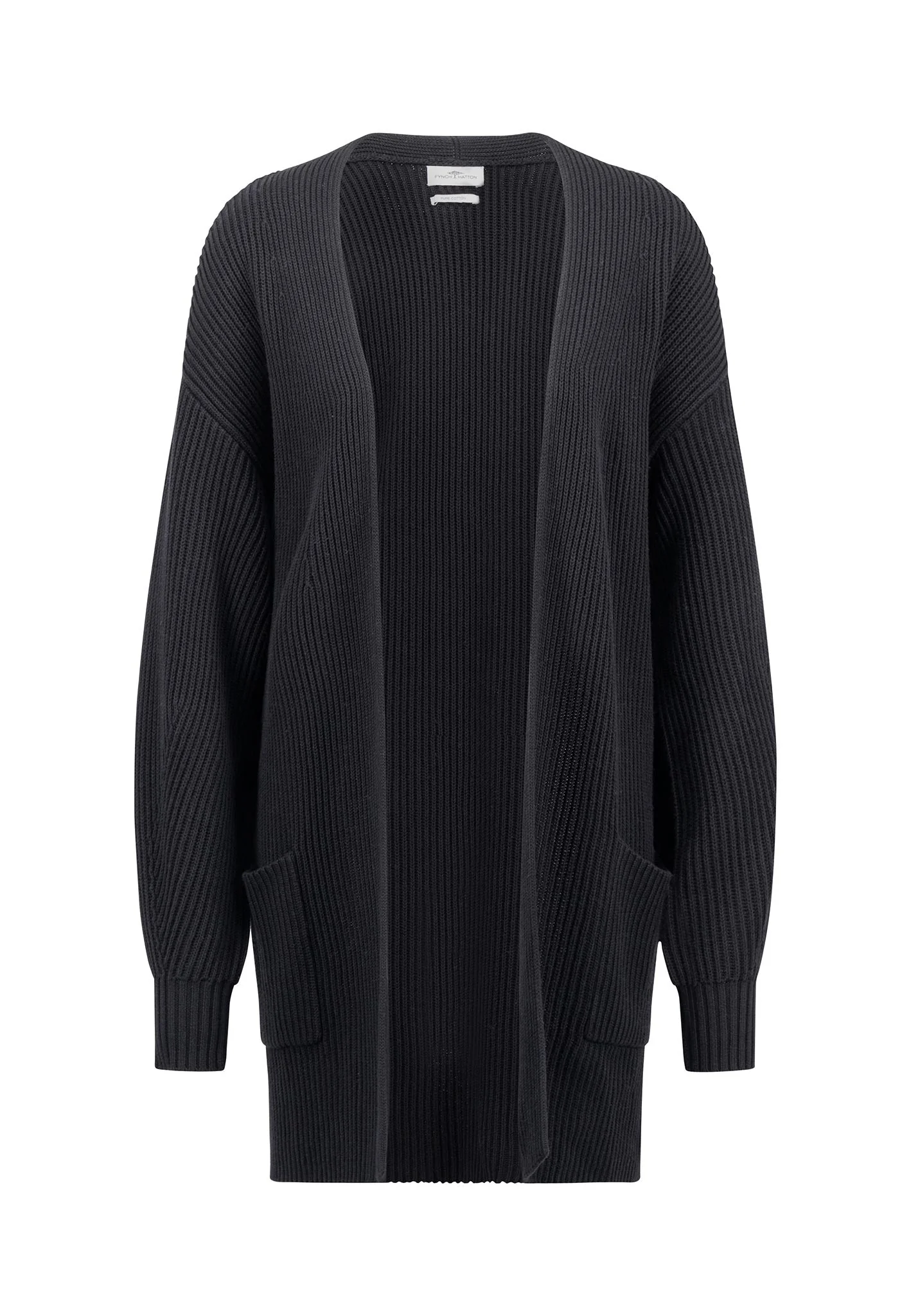 Strickjacke aus Baumwolle und Taschen