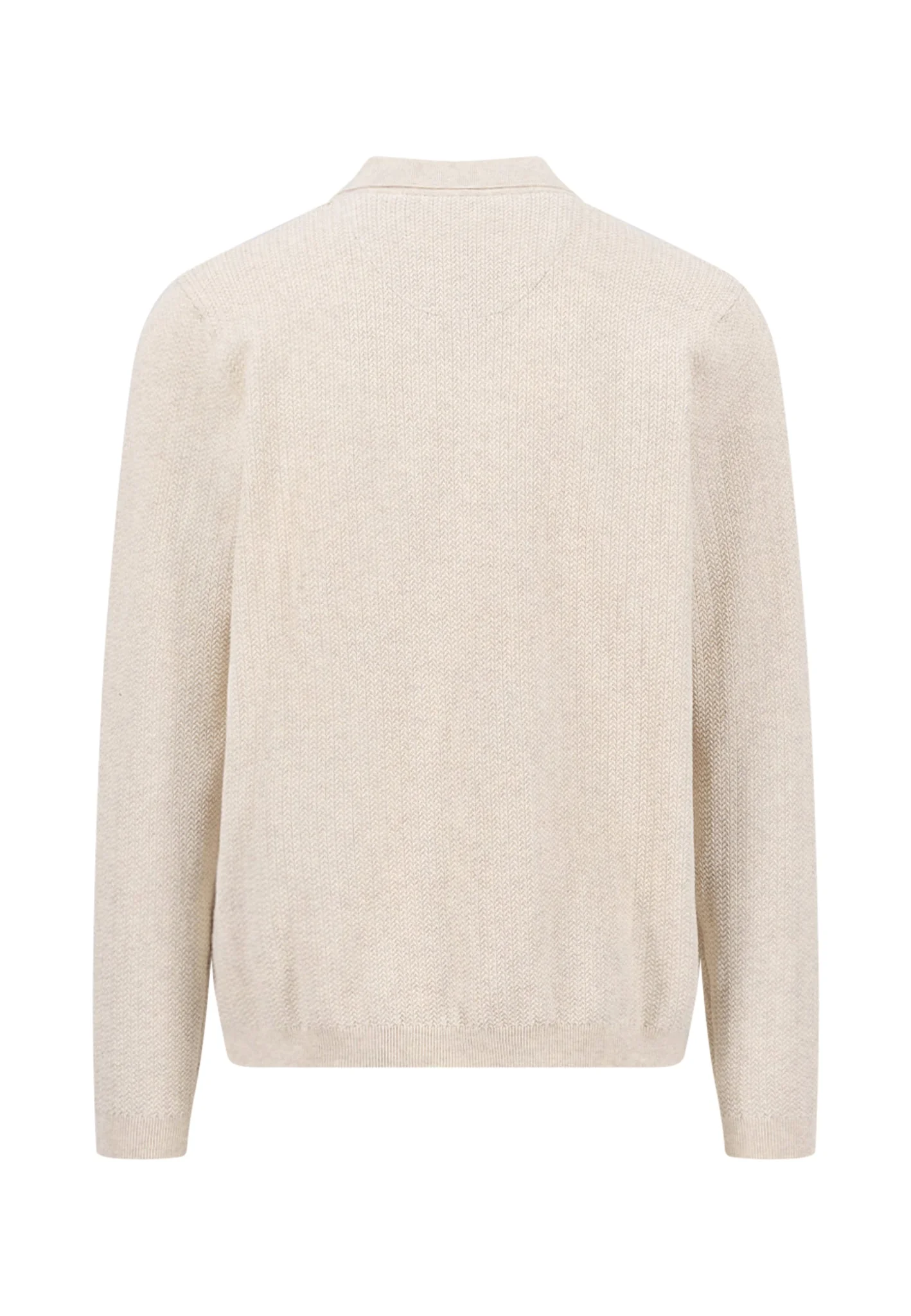 Strickjacke aus Baumwollmix mit Polokragen - Image 10