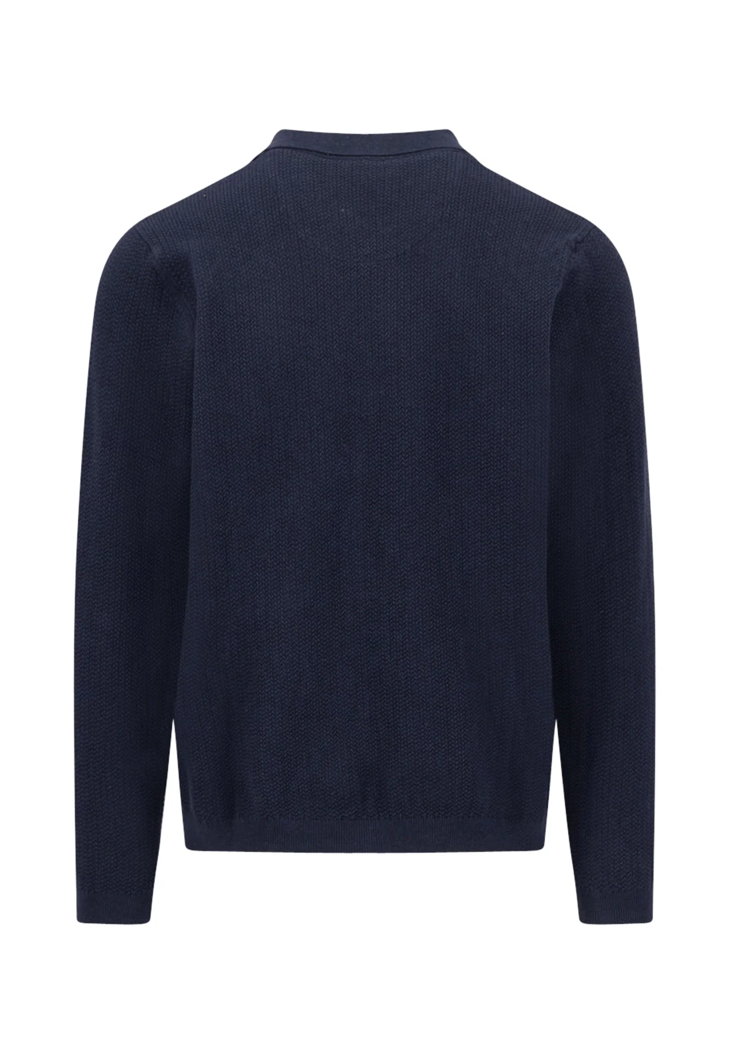 Strickjacke aus Baumwollmix mit Polokragen - Image 5