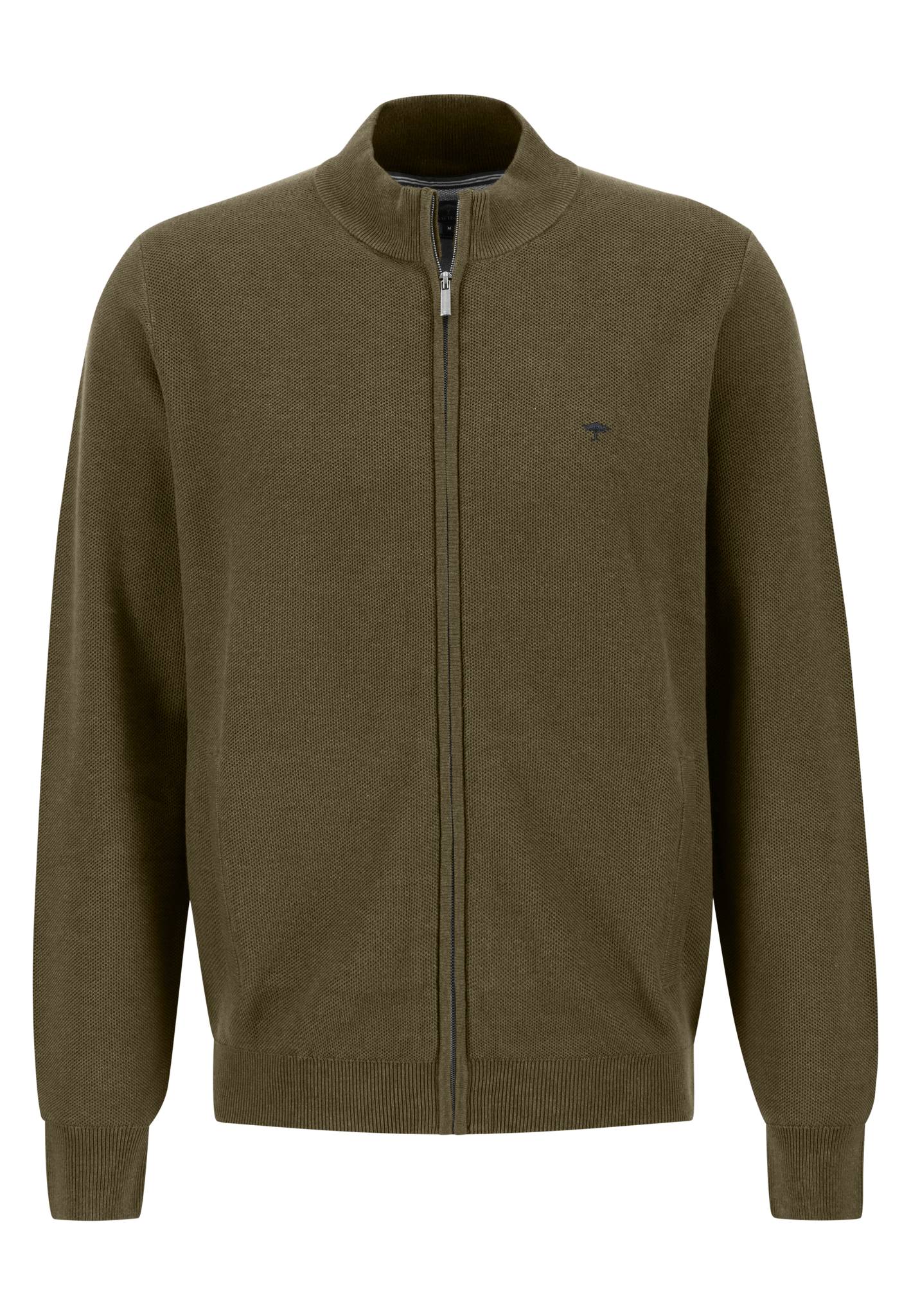 Strickjacke aus feinstem Strukturstrick