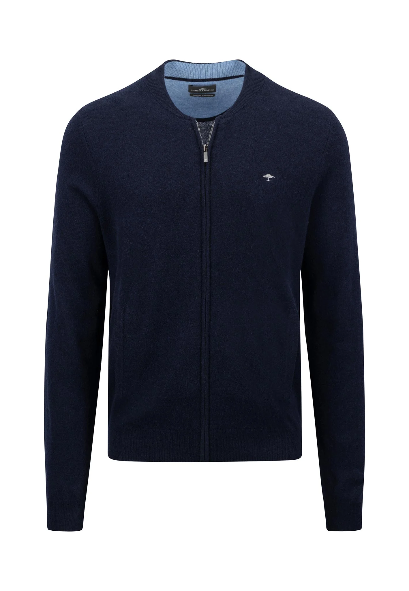 Strickjacke aus Merino-Kaschmir mit Reißverschluss