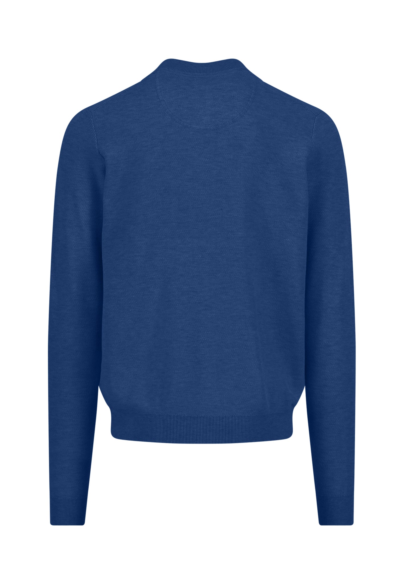 Strickjacke aus reiner Baumwolle mit Reißverschluss und Stehkragen - Image 5