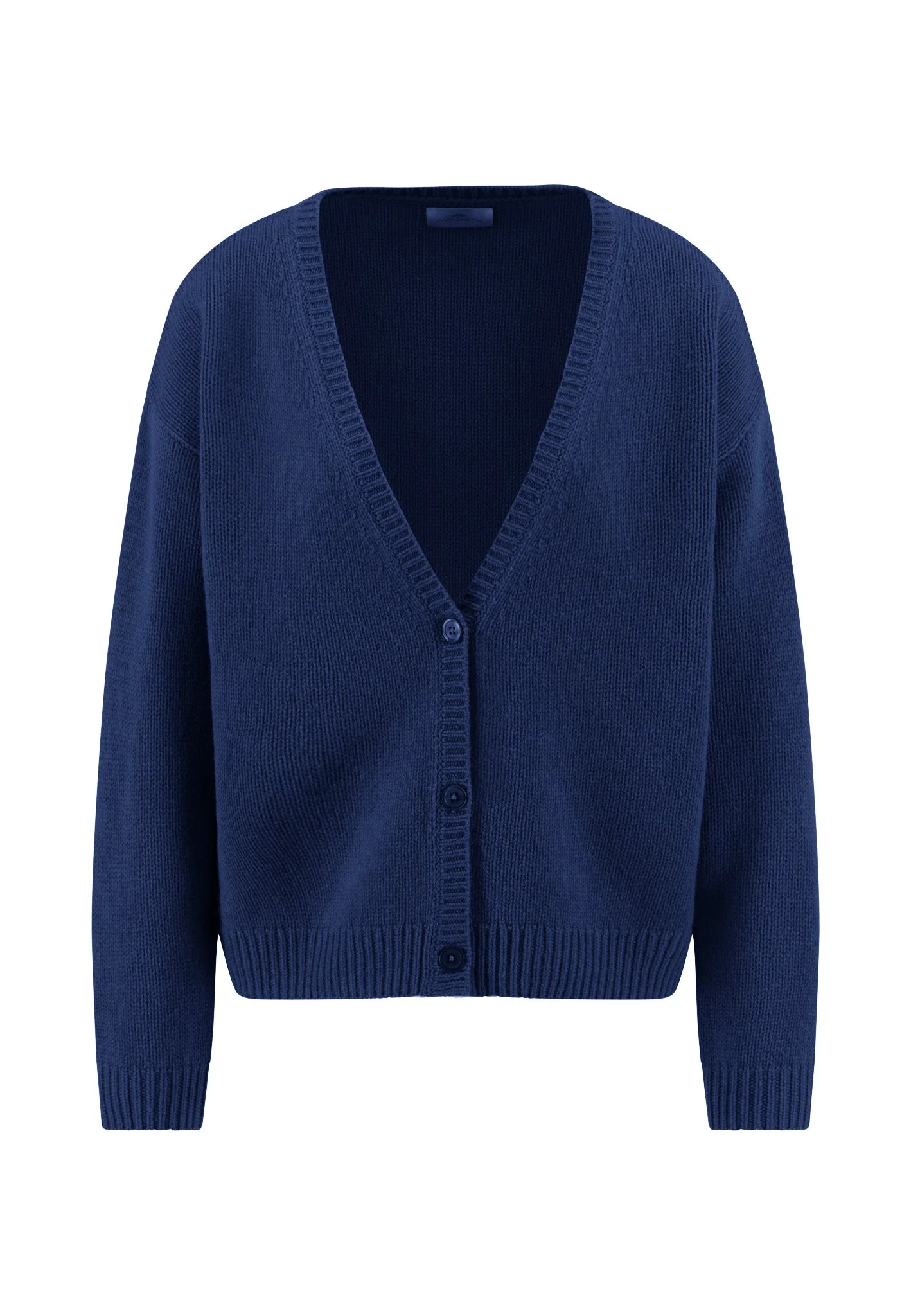 Strickjacke aus reiner Wolle mit V-Ausschnitt