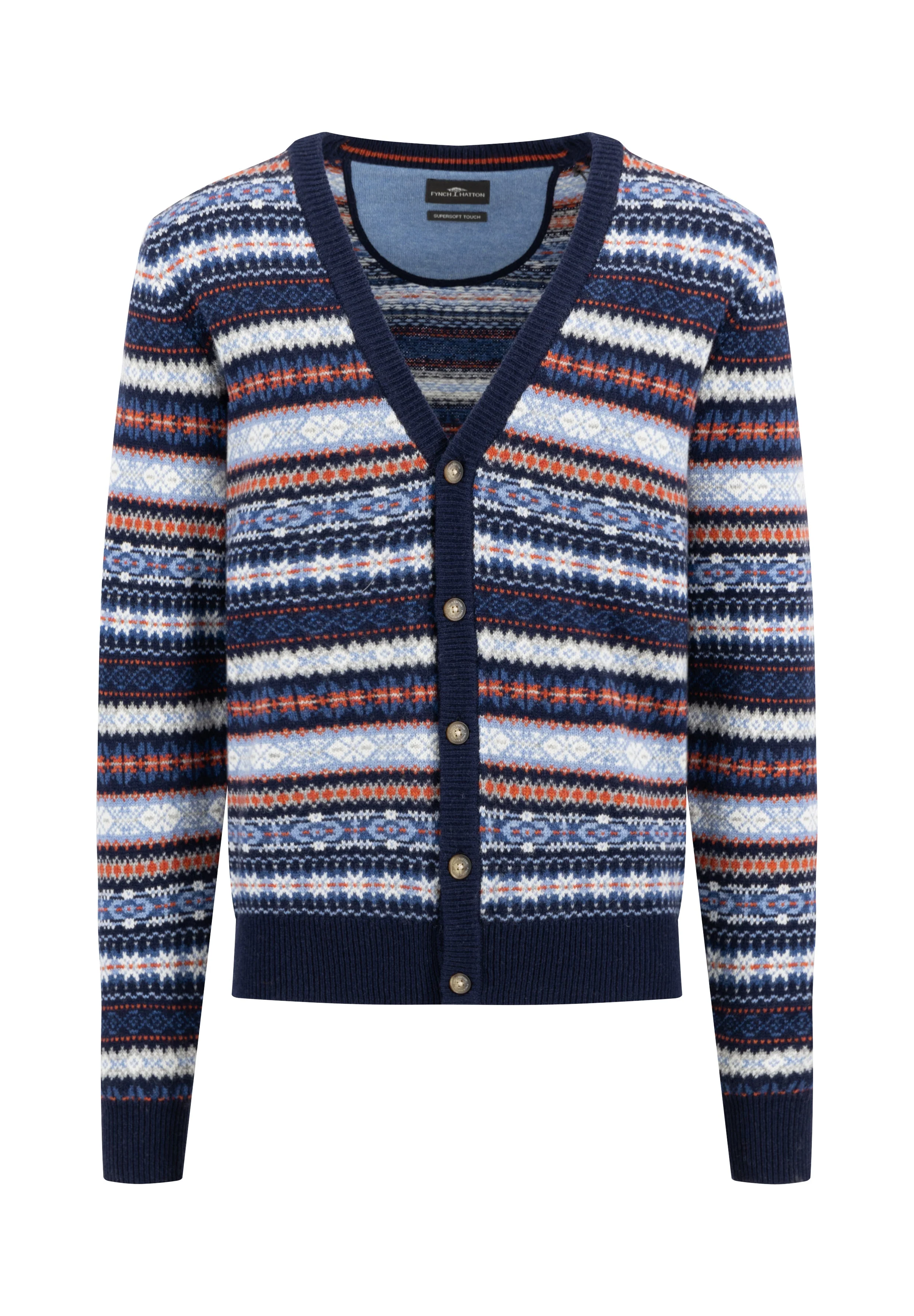 Strickjacke aus Wollmix im Winterlook