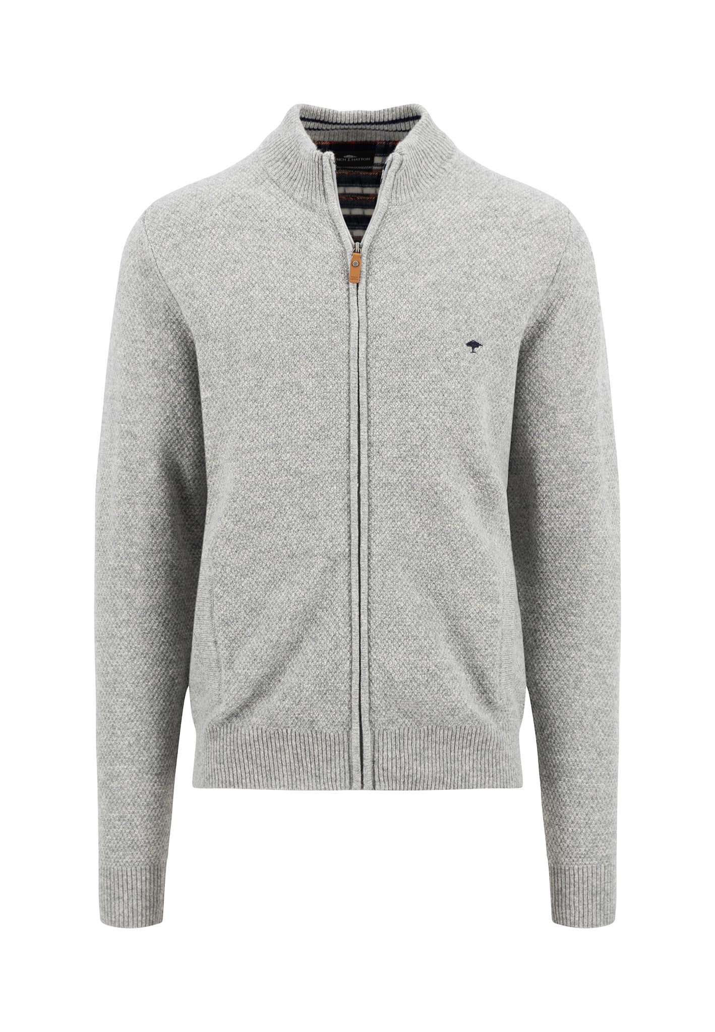 Strickjacke aus Wollmix mit Reißverschluss - Image 3