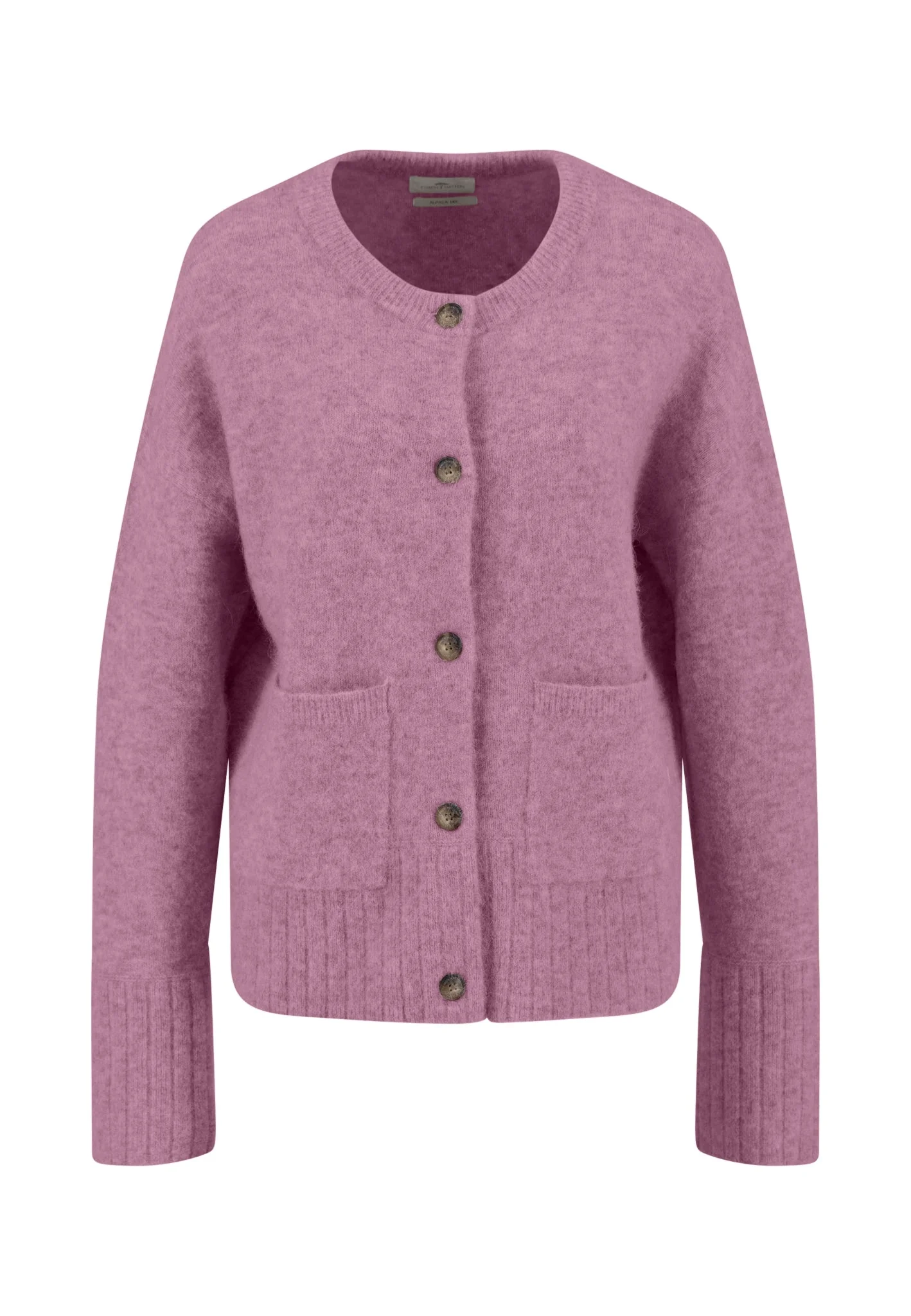 Strickjacke mit Alpaka-Wollmix und Rundhalsausschnitt - Image 15