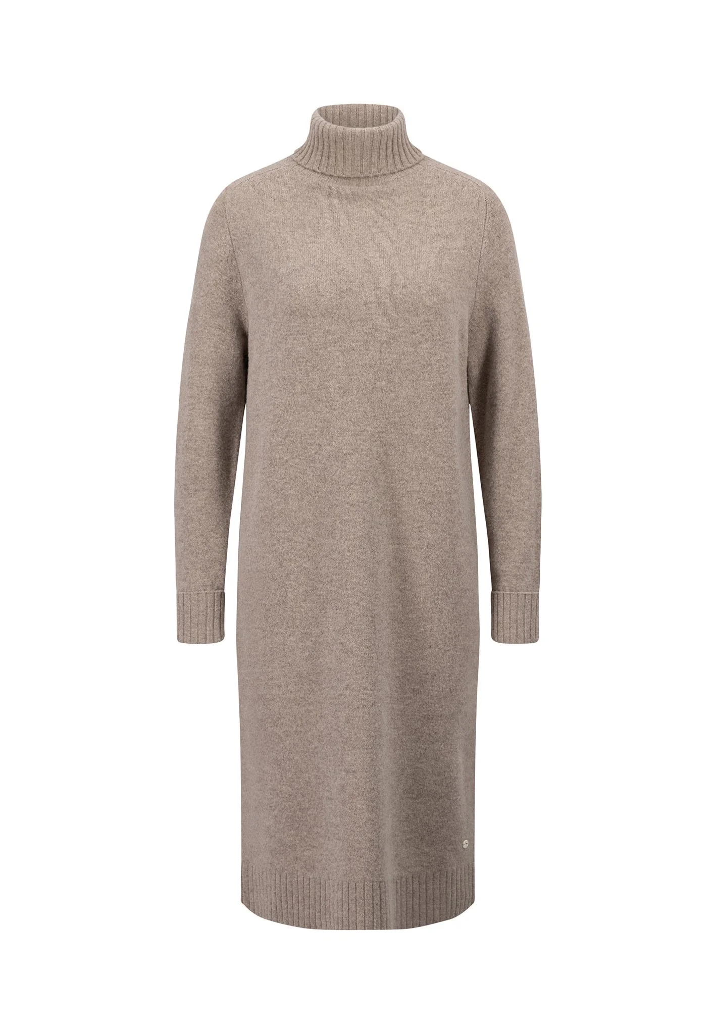 Strickkleid aus Wolle mit Rollkragen