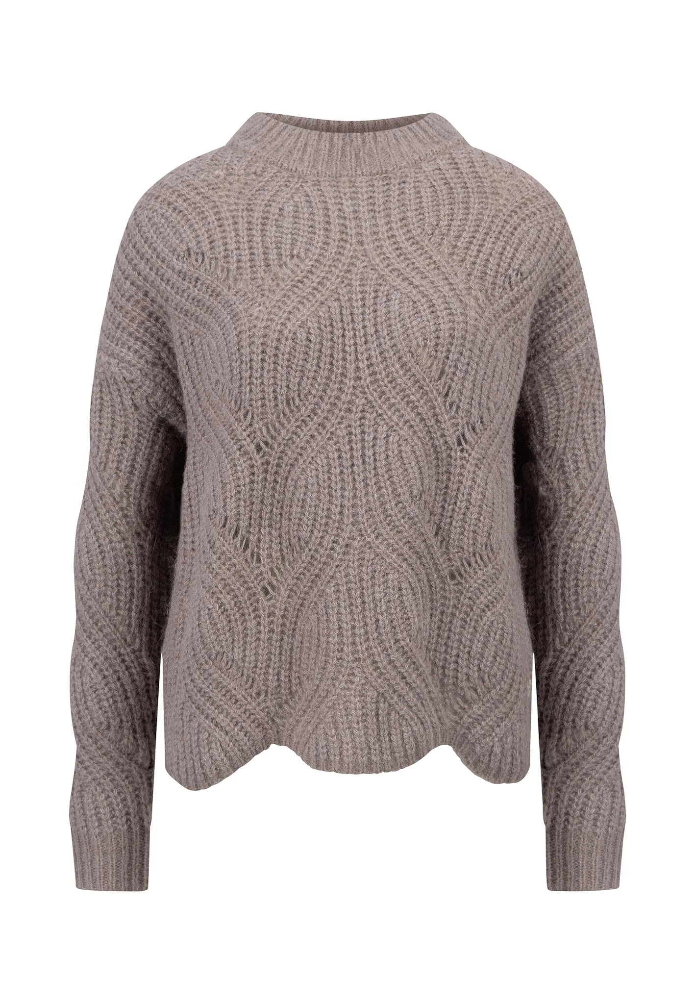 Strickpullover aus Alpaka-Woll-Mix mit Muster