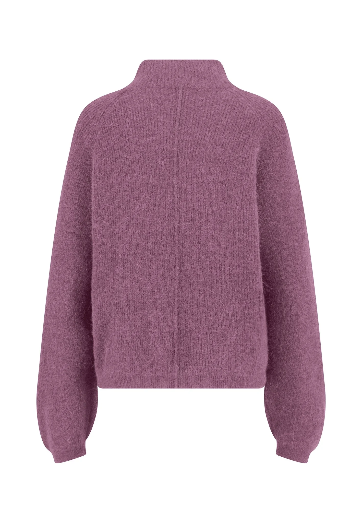 Strickpullover aus Alpaka-Wollmix mit Stehkragen und Ballonärmeln - Image 14