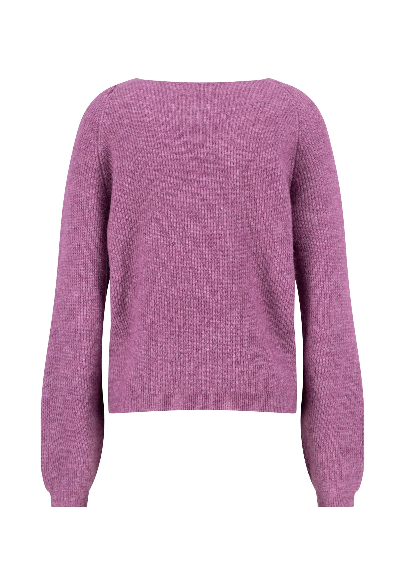 Strickpullover aus Alpaka-Wollmix mit V-Ausschnitt und Strukturstrick - Image 12