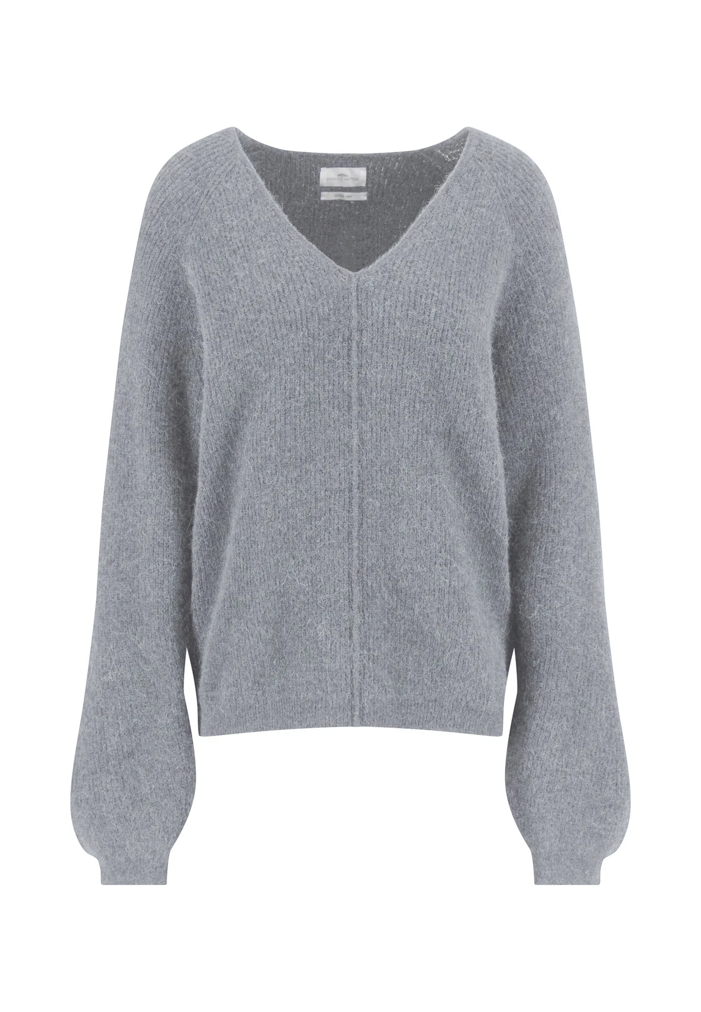 Strickpullover aus Alpaka-Wollmix mit V-Ausschnitt und Strukturstrick - Image 13