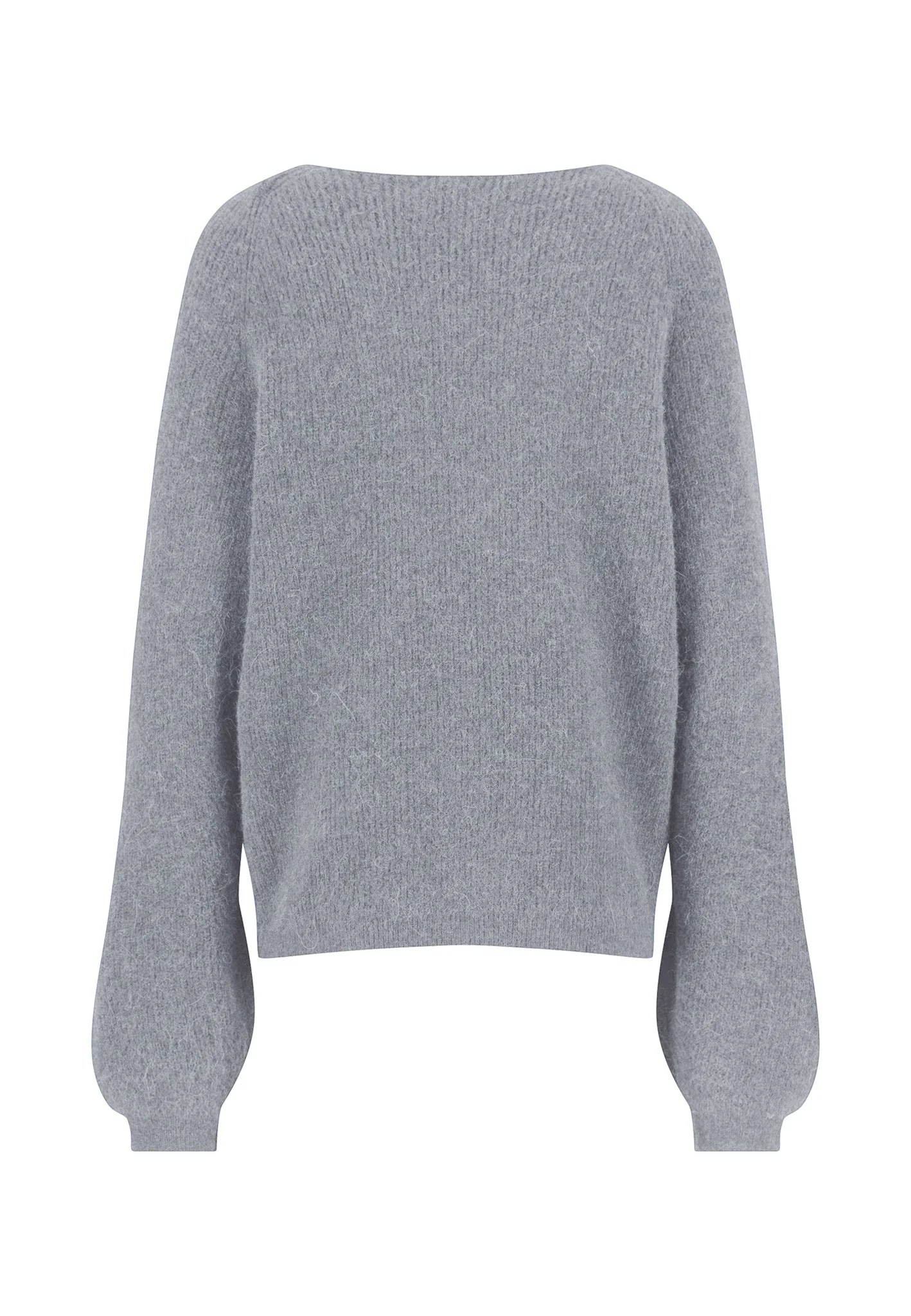 Strickpullover aus Alpaka-Wollmix mit V-Ausschnitt und Strukturstrick - Image 14