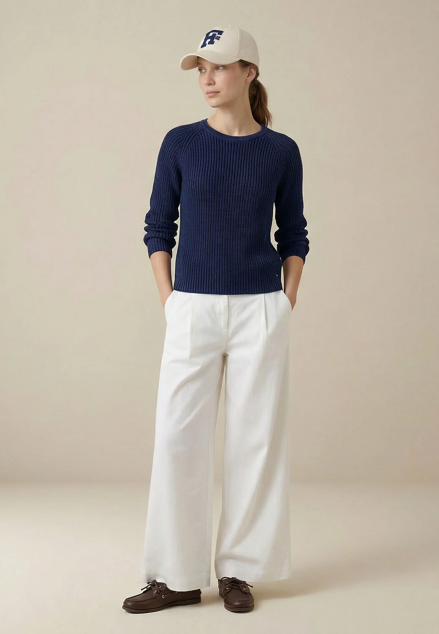 Strickpullover aus Baumwolle mit Rundhalsausschnitt in Rippenstruktur - Image 28