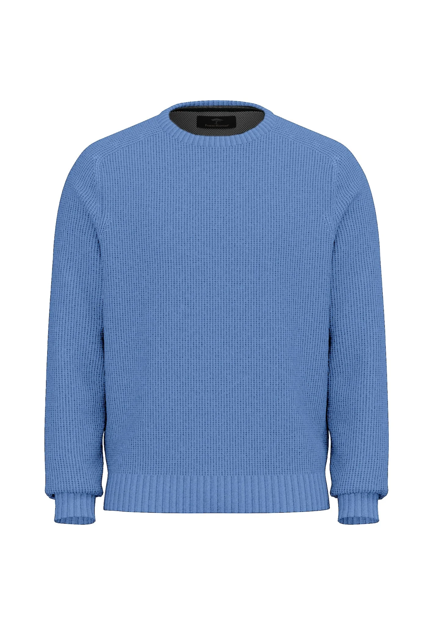 Strickpullover aus Baumwolle mit Strukturmuster und Rundhalsausschnitt - Image 11