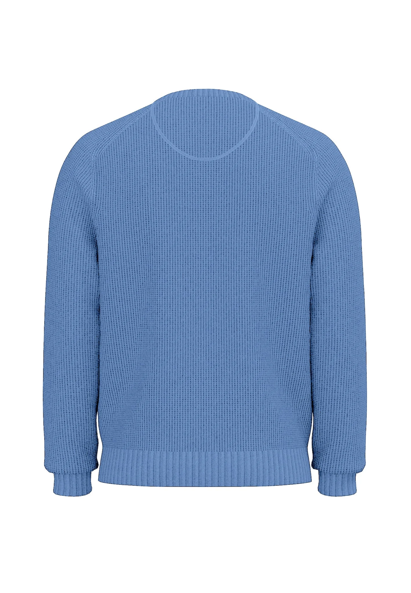 Strickpullover aus Baumwolle mit Strukturmuster und Rundhalsausschnitt - Image 12