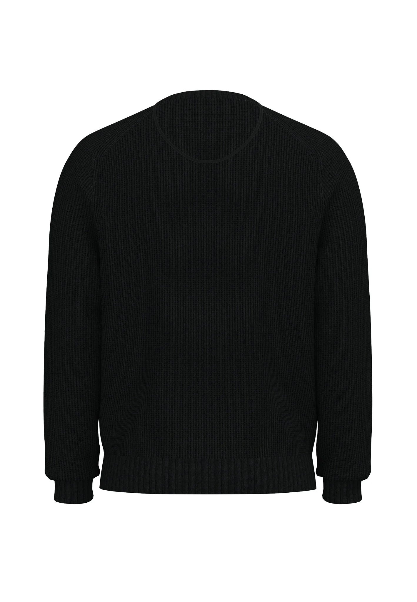 Strickpullover aus Baumwolle mit Strukturmuster und Rundhalsausschnitt - Image 6