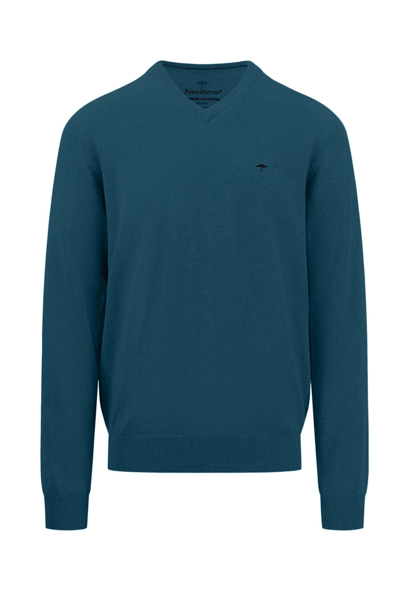 Strickpullover aus Baumwolle mit V-Ausschnitt - Image 15