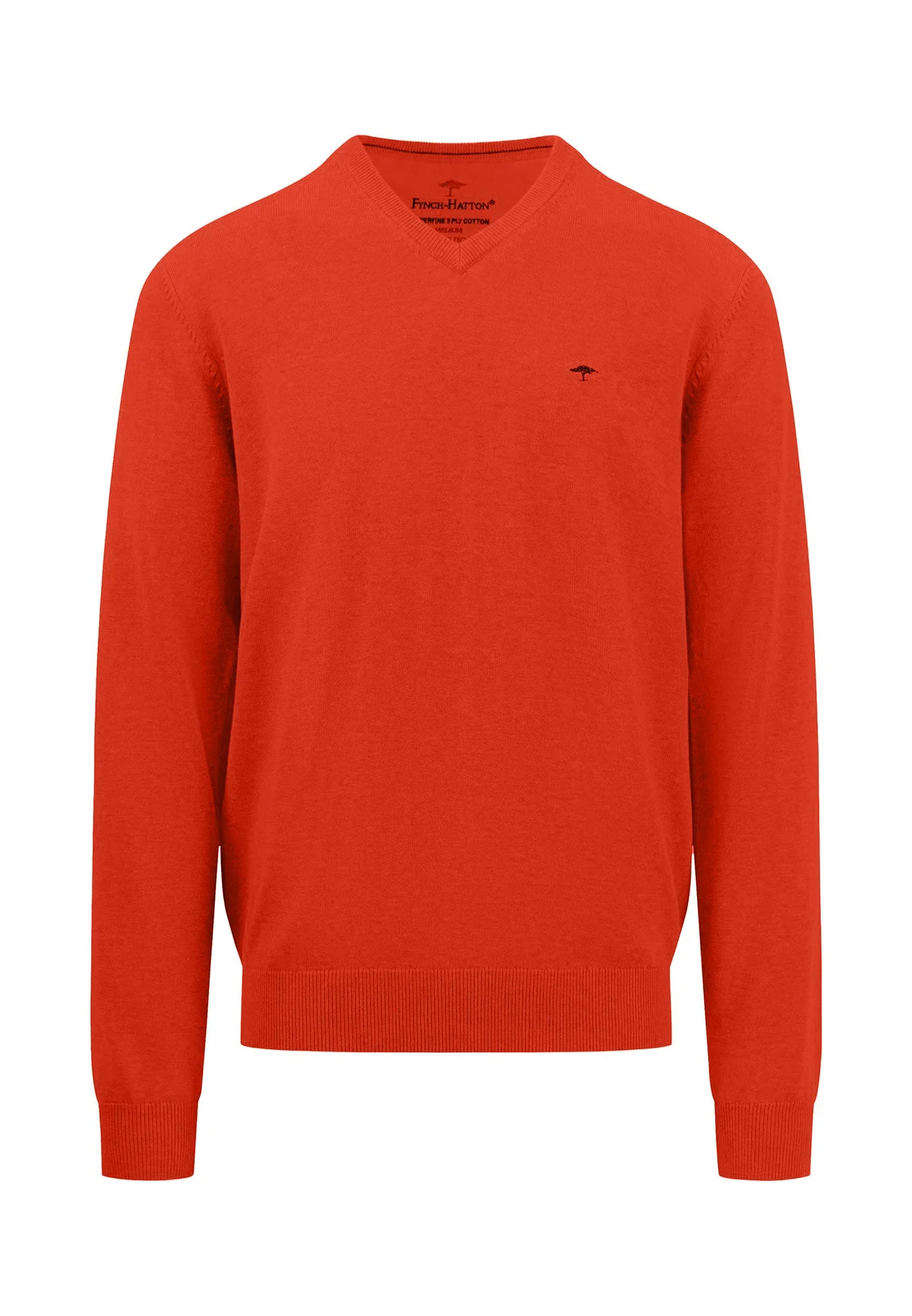 Strickpullover aus Baumwolle mit V-Ausschnitt - Image 9
