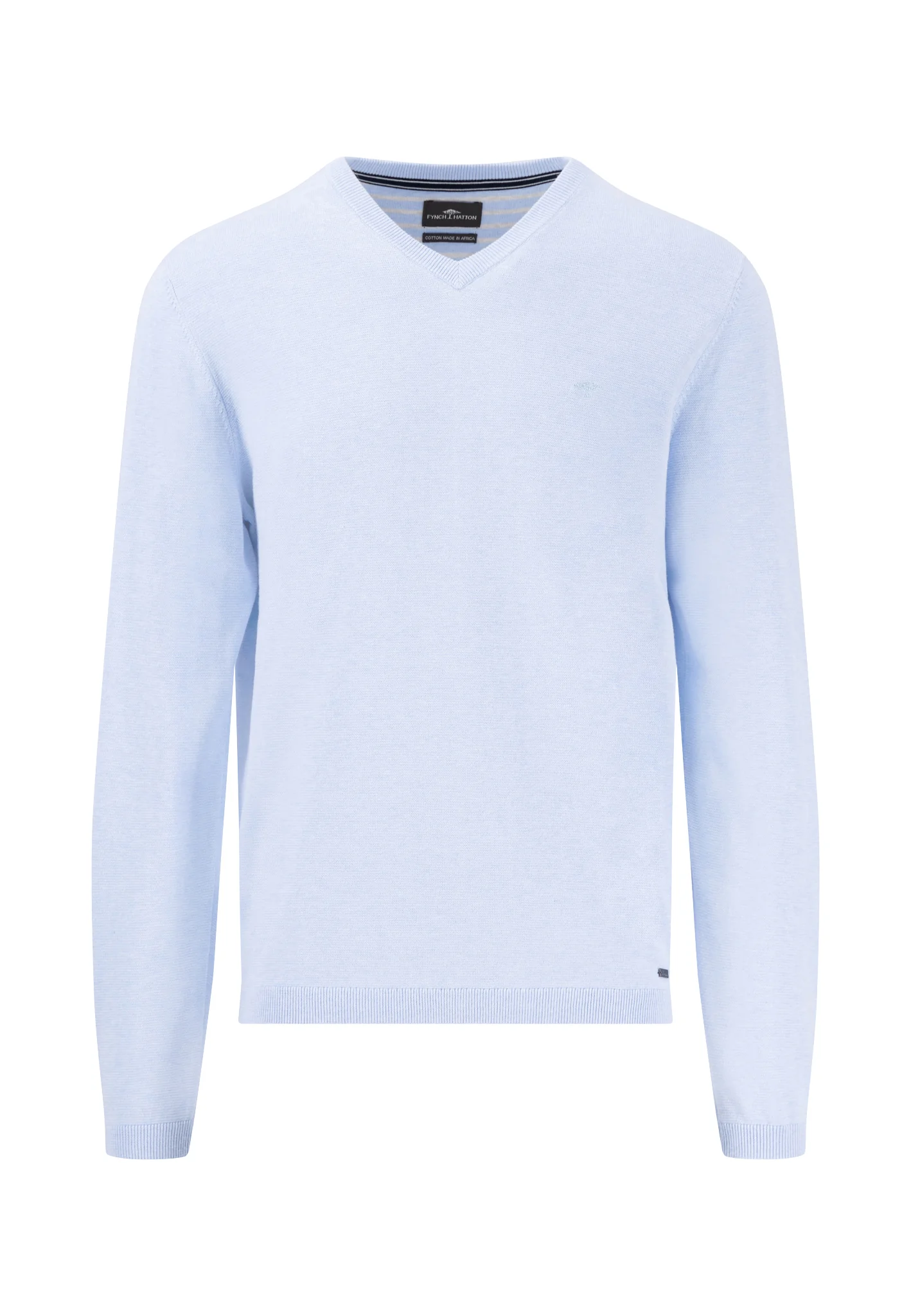 Strickpullover aus Baumwolle mit V-Ausschnitt - AIR COTTON - Image 21
